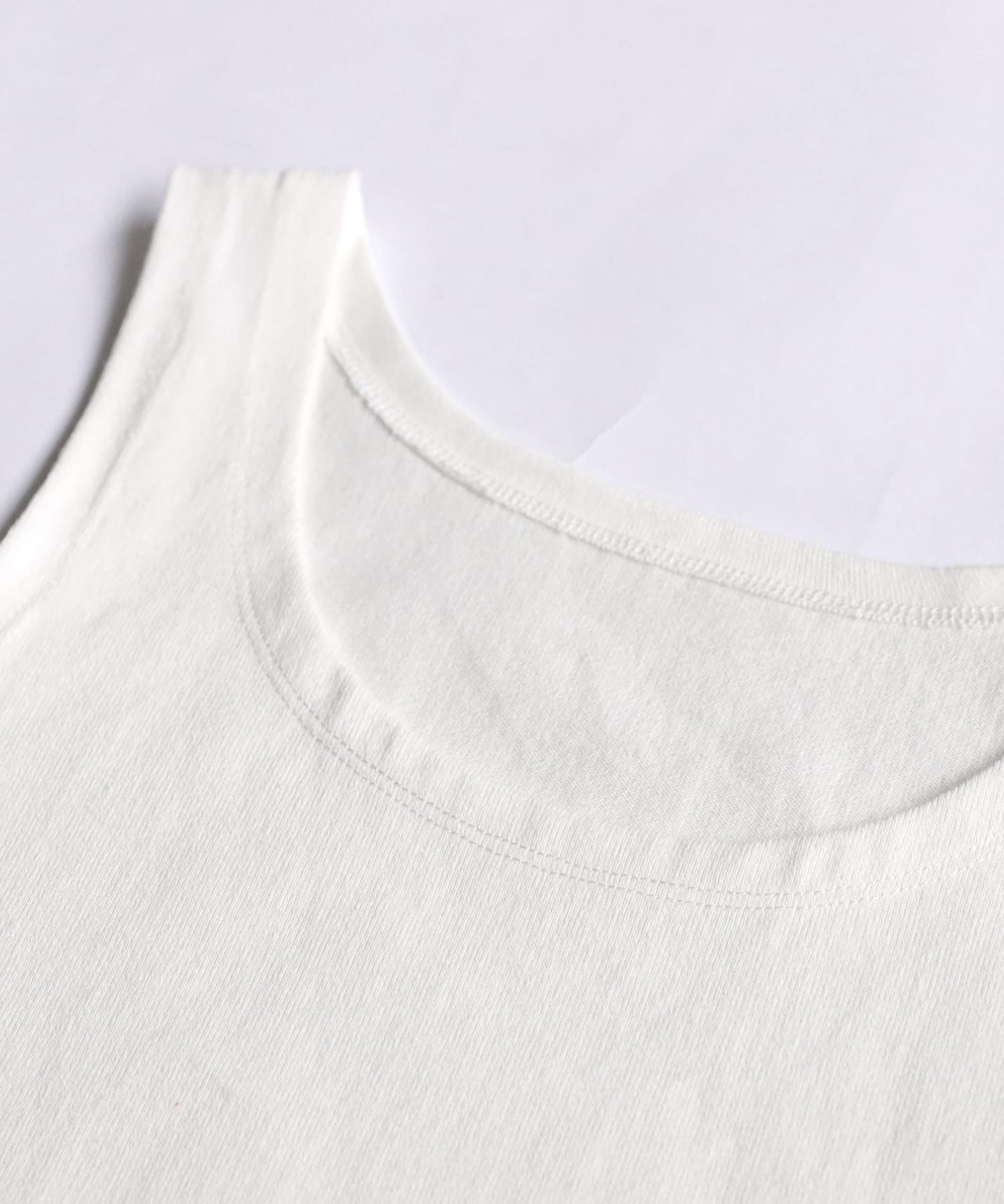 Ladies 100% Cotton Basque Tank Tops