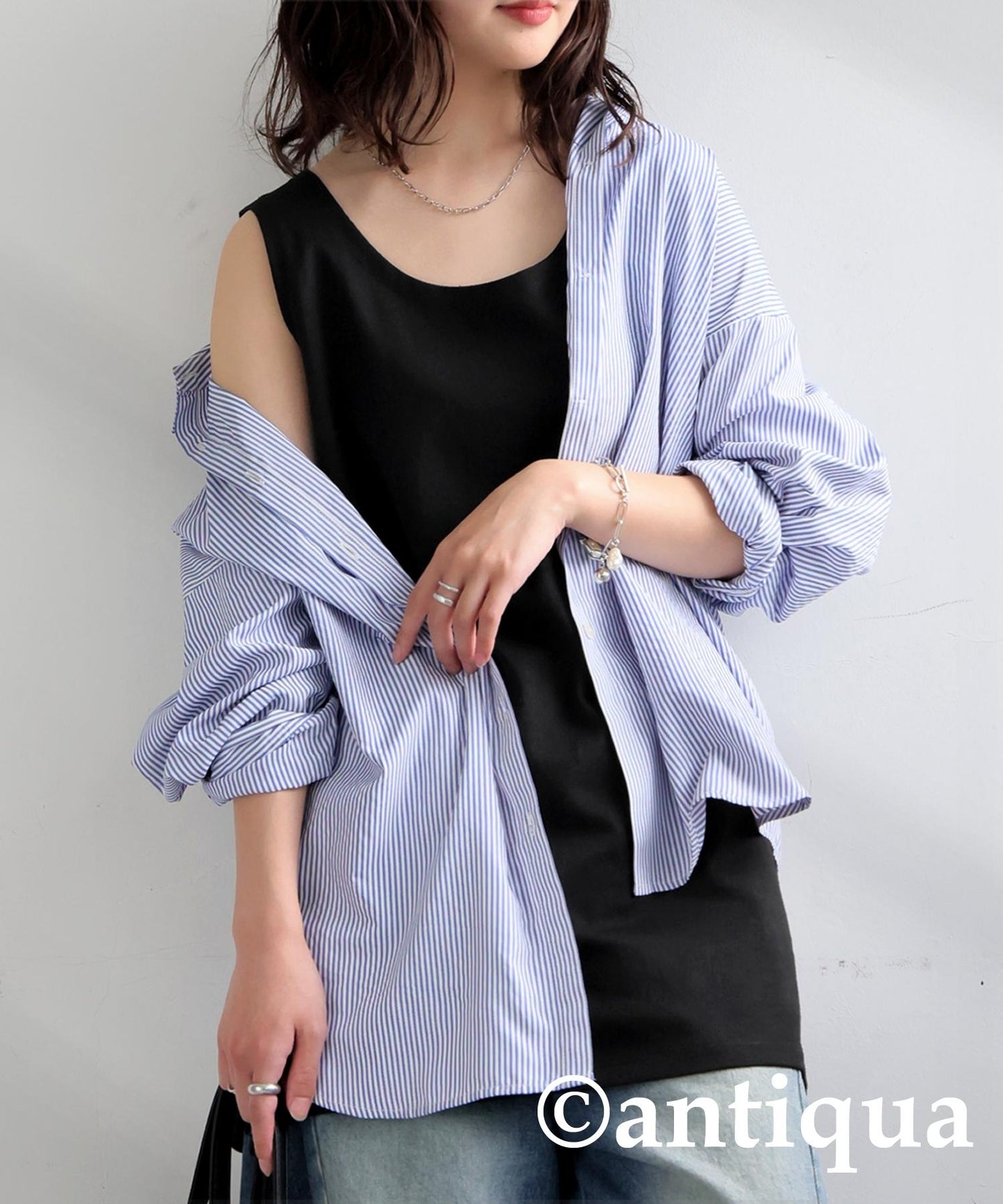 Ladies 100% Cotton Basque Tank Tops