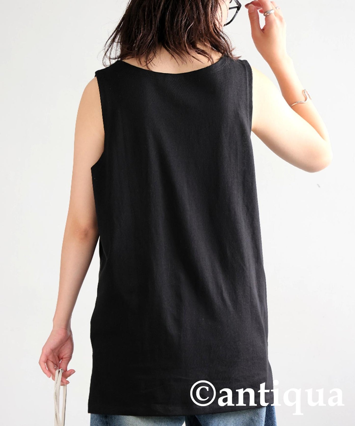 Ladies 100% Cotton Basque Tank Tops