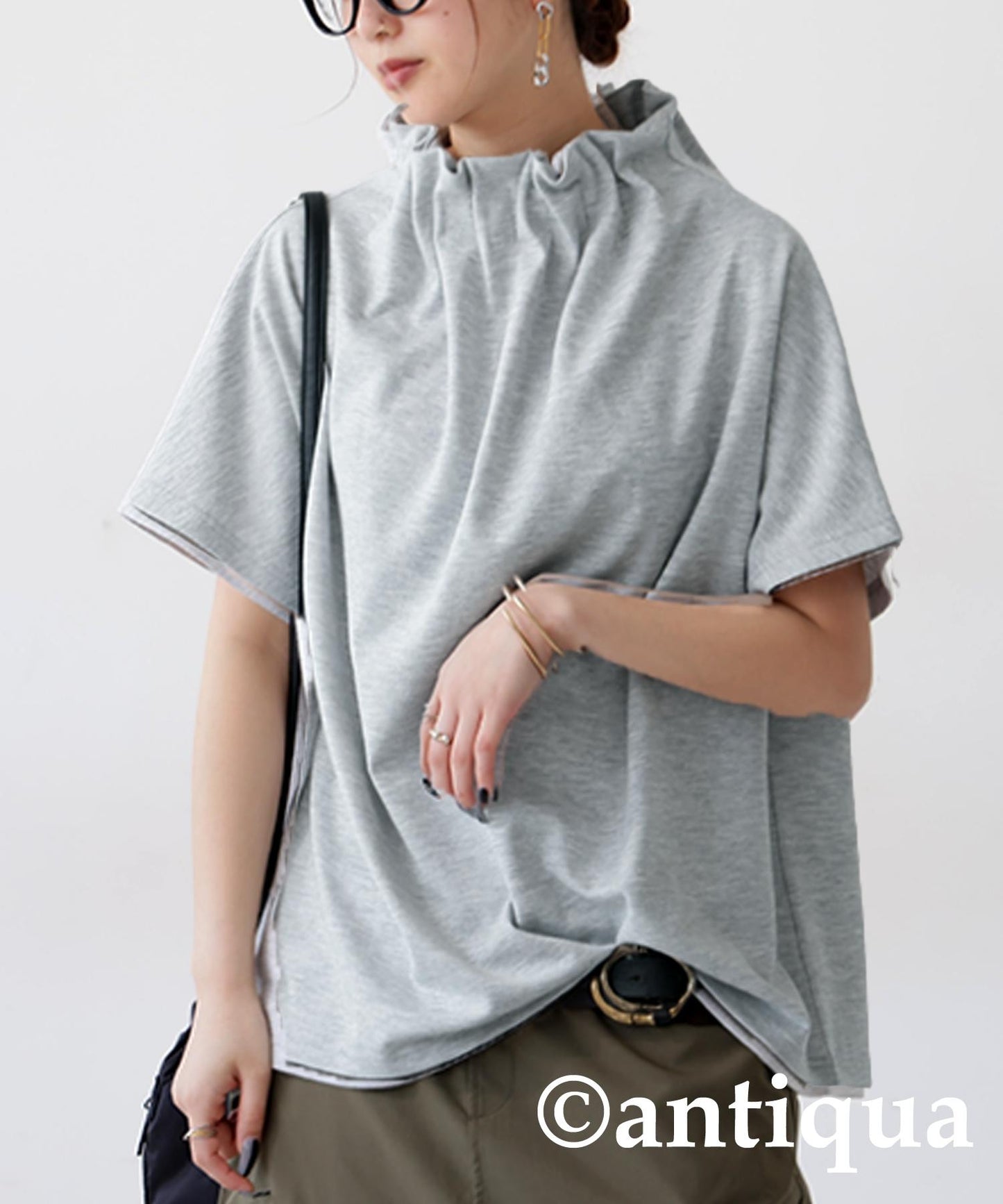 Ladies Cool-To-The-Touch Gathered Tops