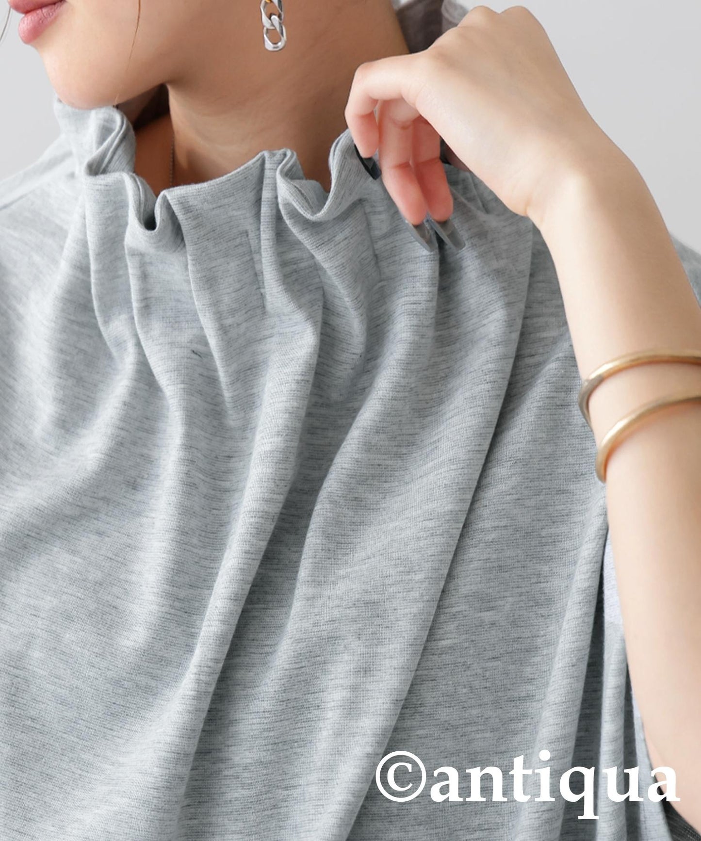 Ladies Cool-To-The-Touch Gathered Tops