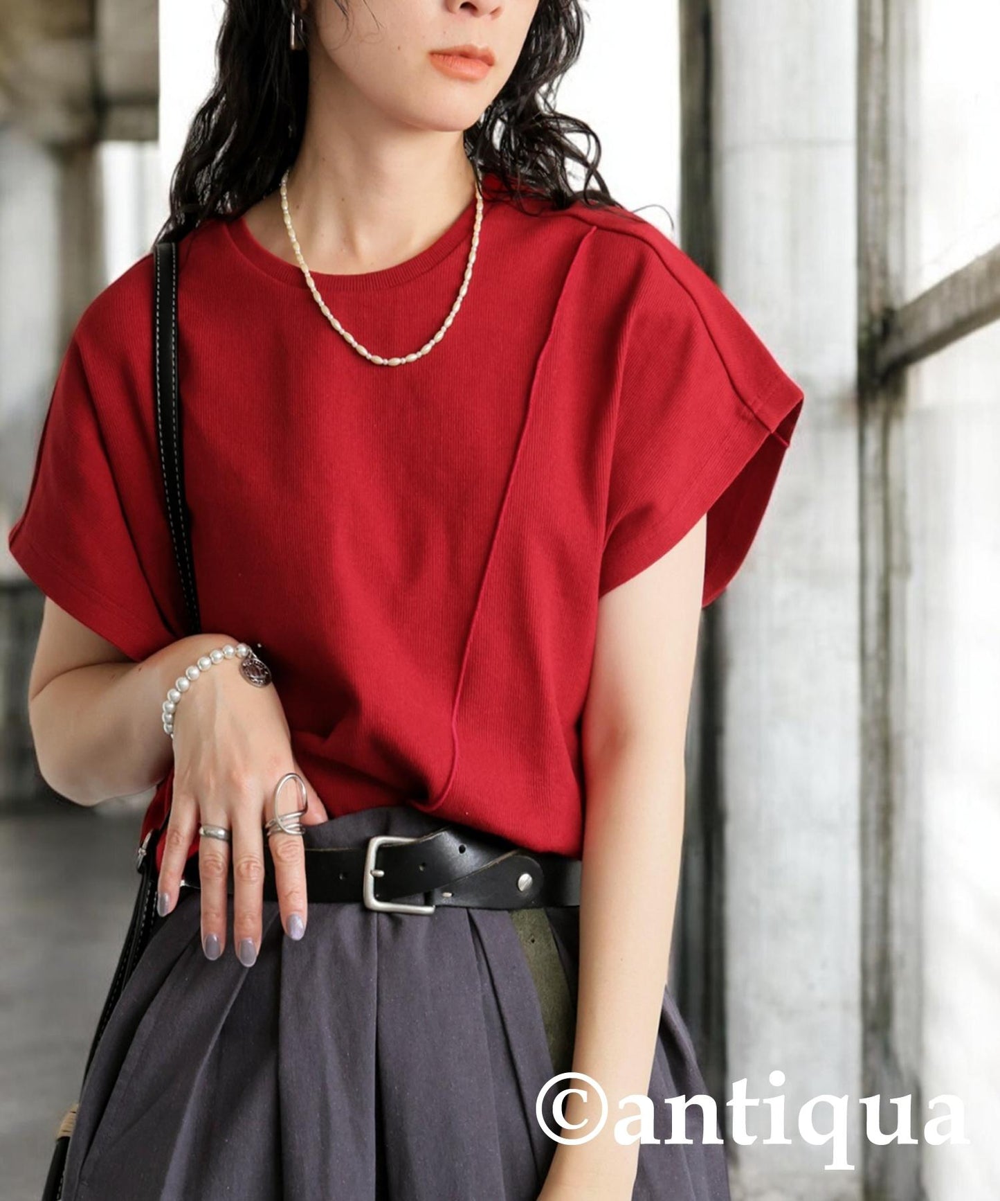 Ladies Sleek Beauty Mellow French Sleeve Tops