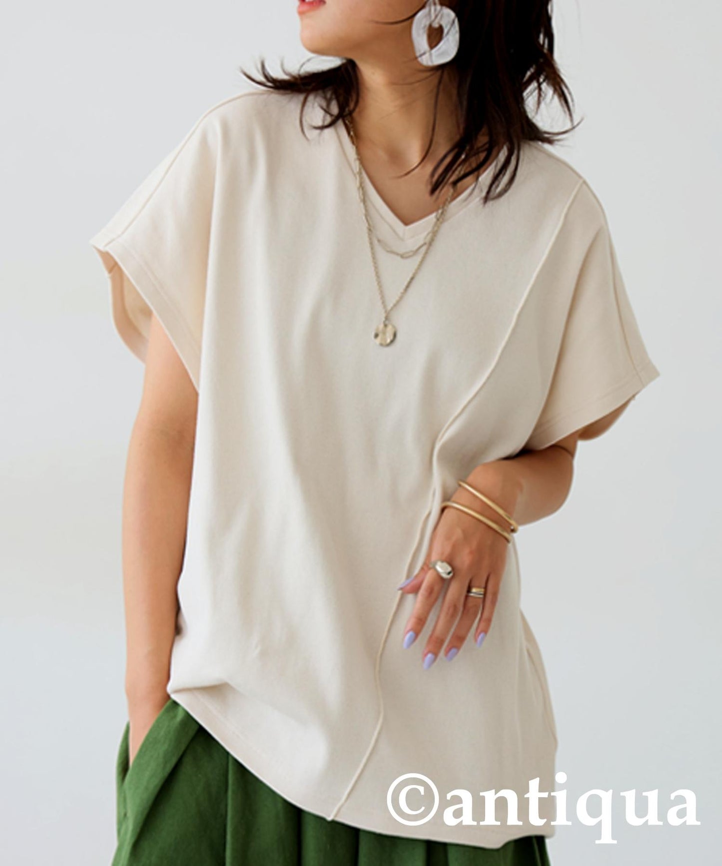 Ladies Sleek Beauty Mellow French Sleeve Tops