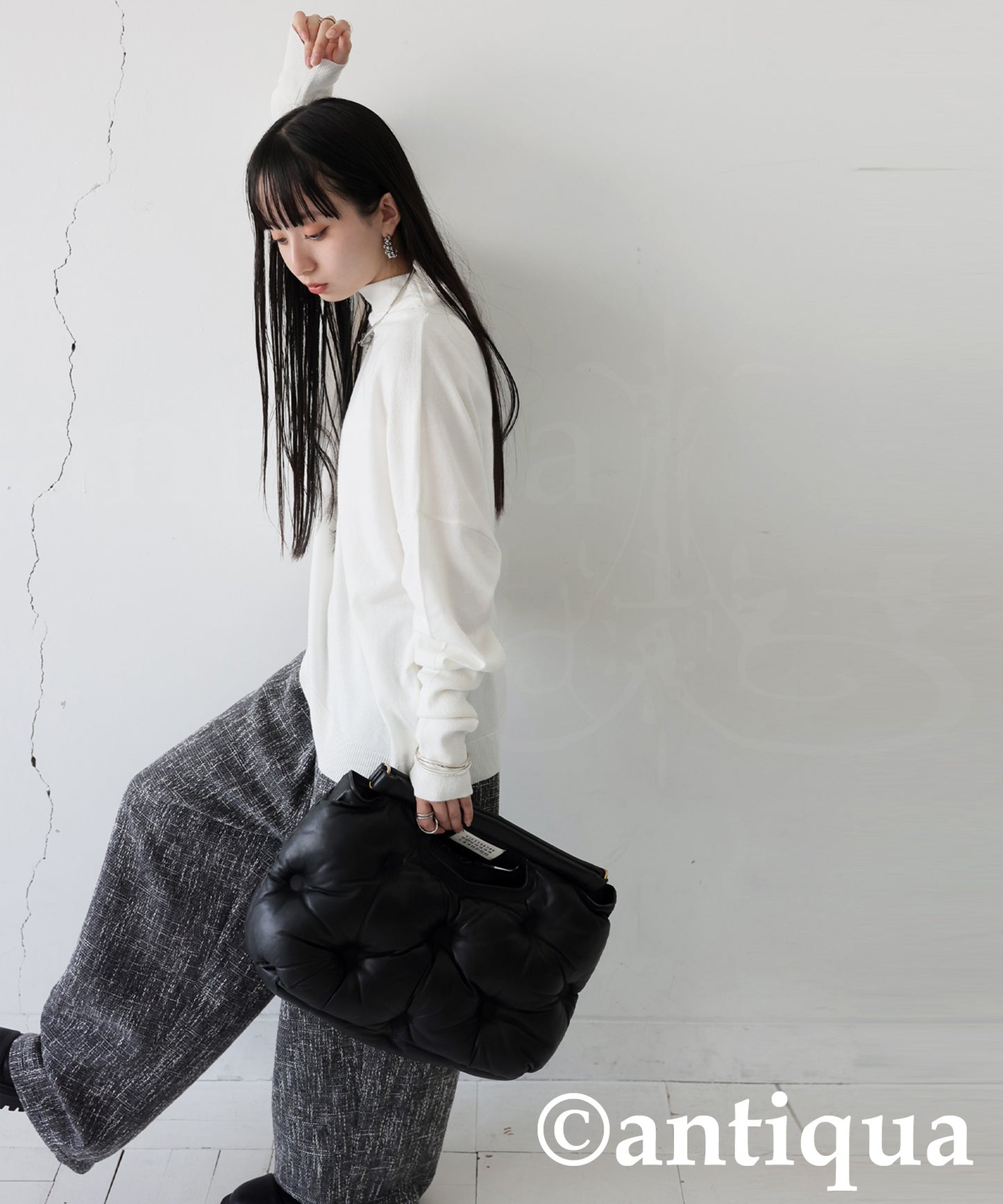 Bottleneck Knit Tops Ladies