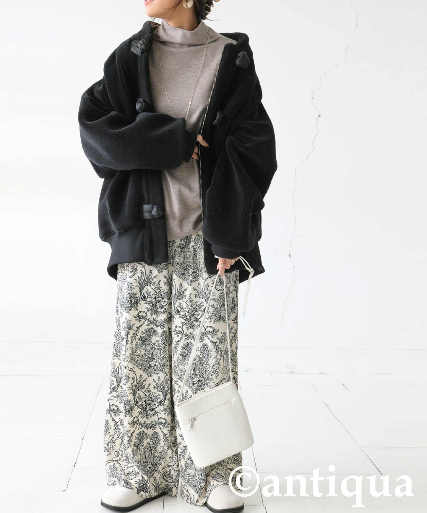 Bottleneck Knit Tops Ladies