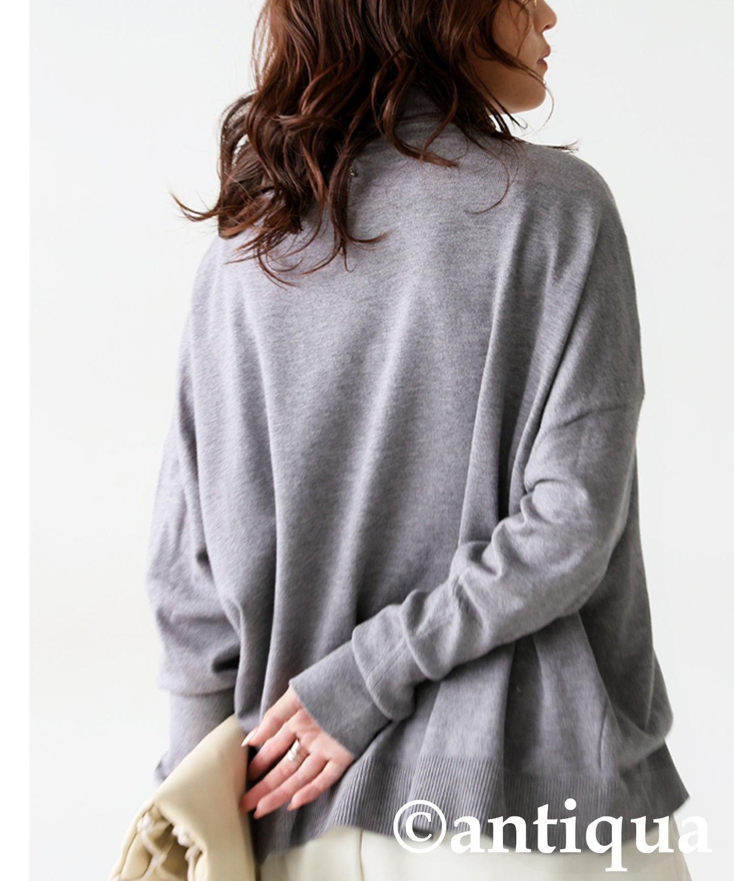 Bottleneck Knit Tops Ladies