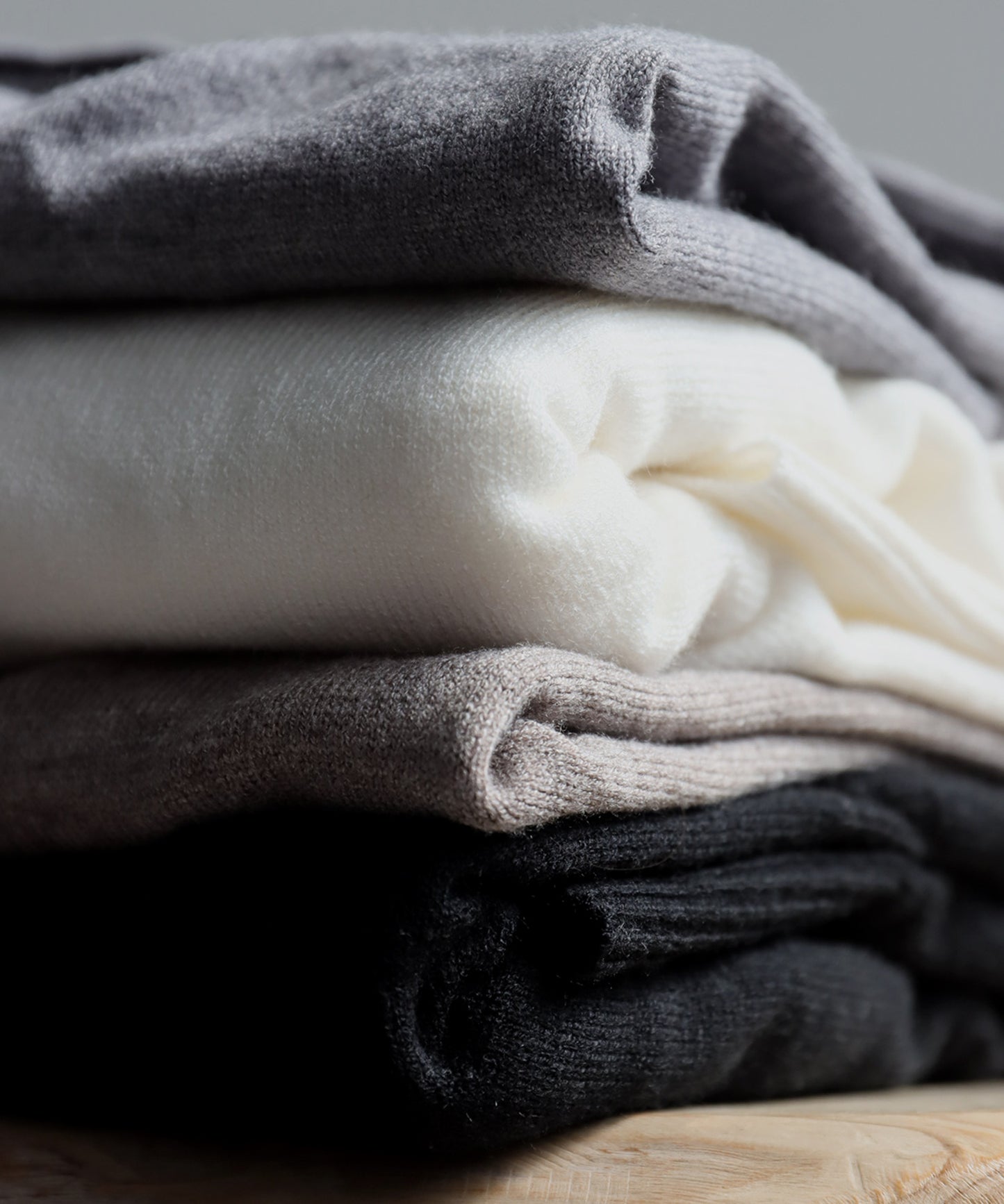 Bottleneck Knit Tops Ladies