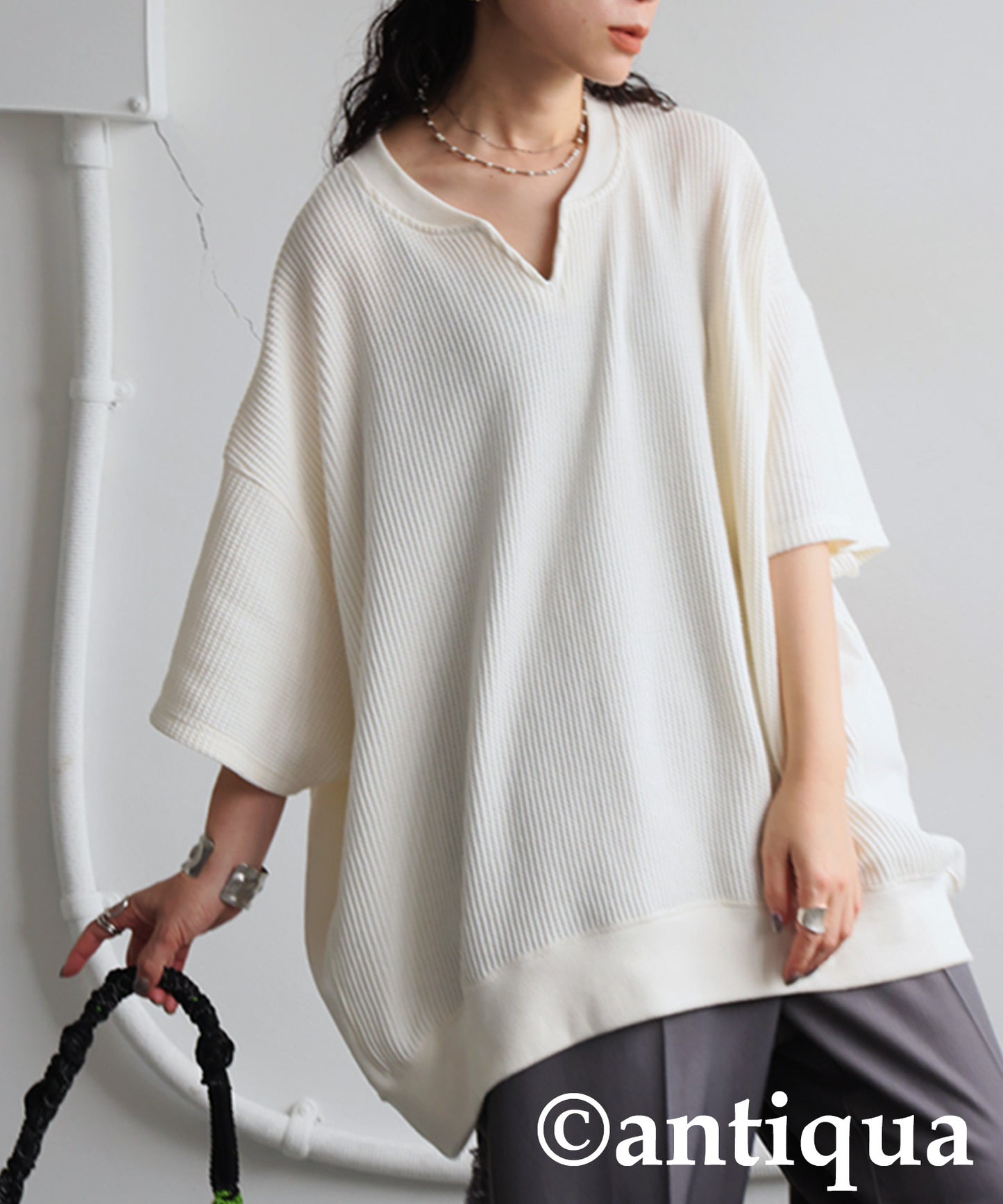 Ladies Kaftan Collar Top