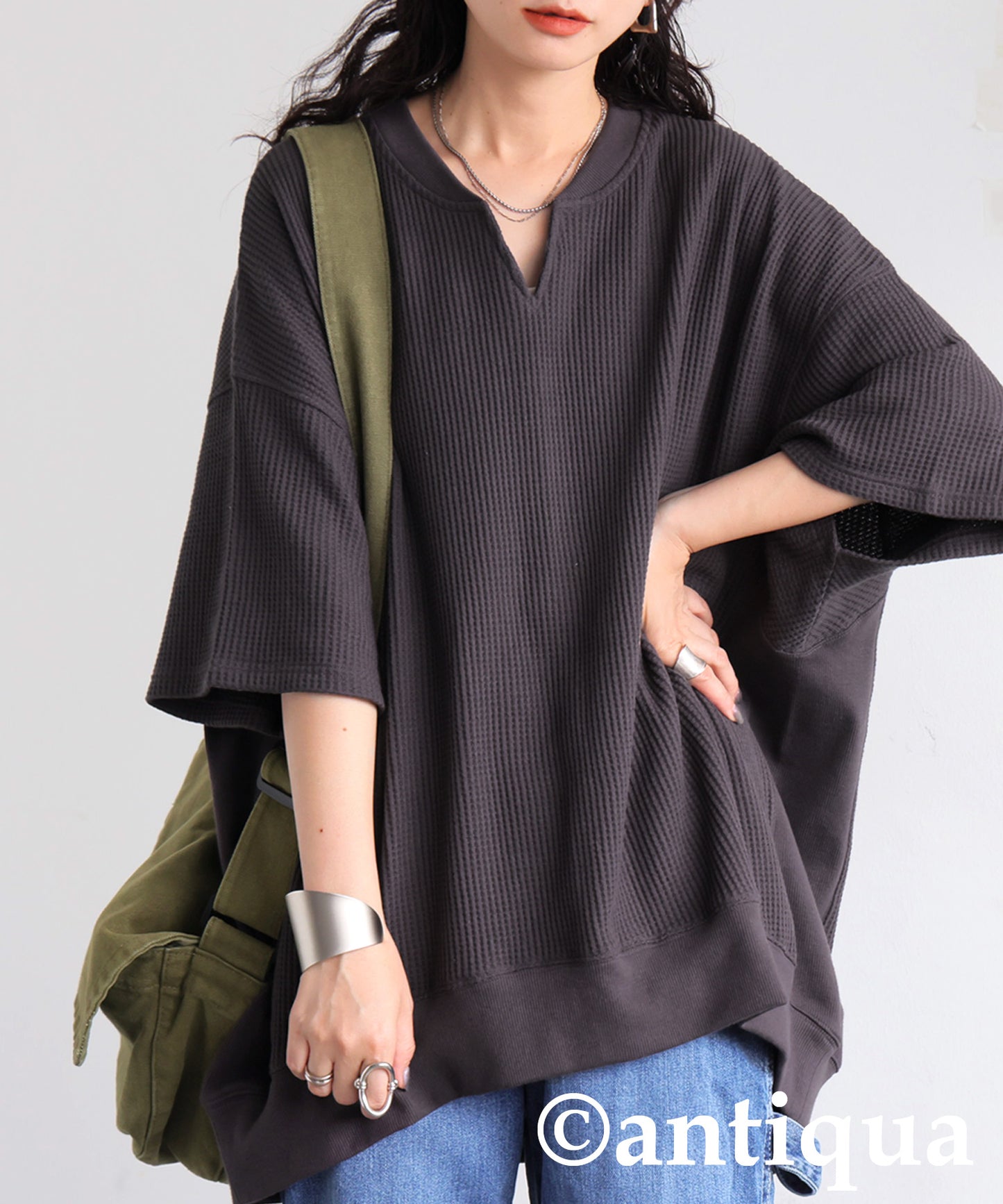 Ladies Kaftan Collar Top