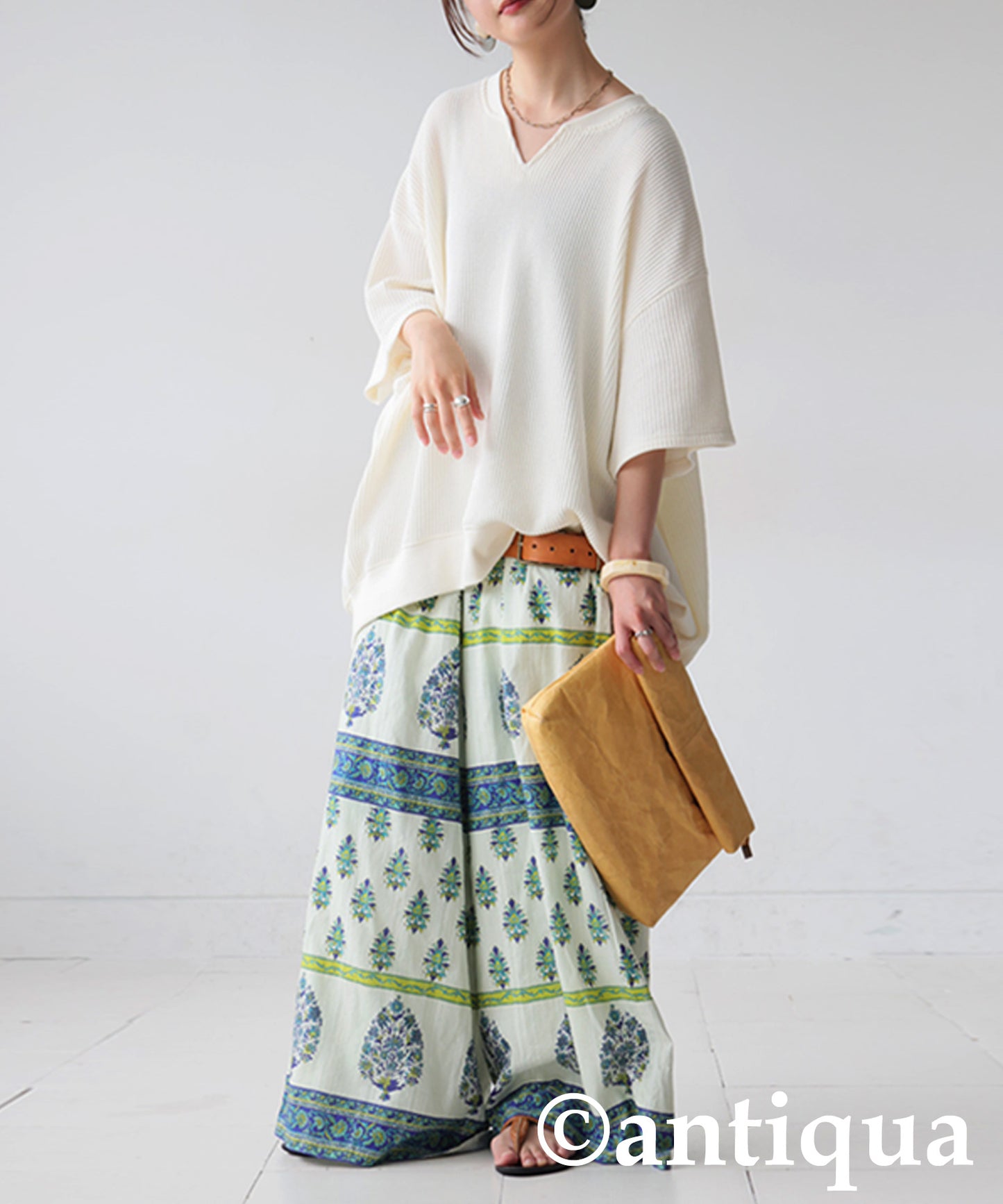 Ladies Kaftan Collar Top