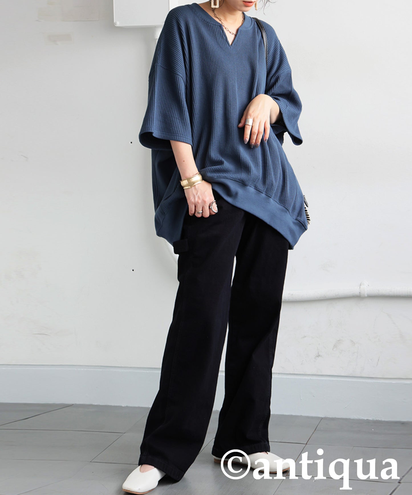 Ladies Kaftan Collar Top