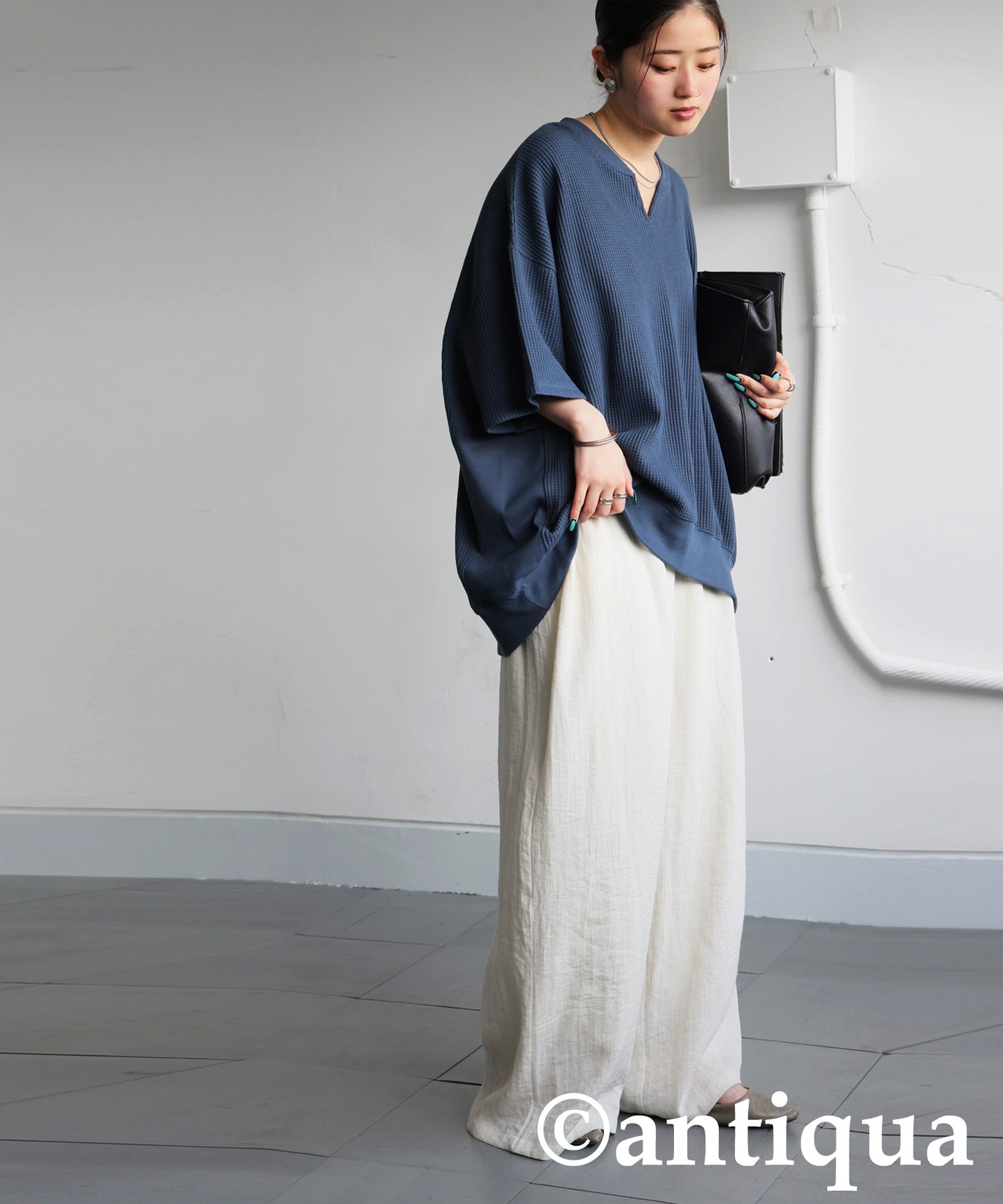 Ladies Kaftan Collar Top