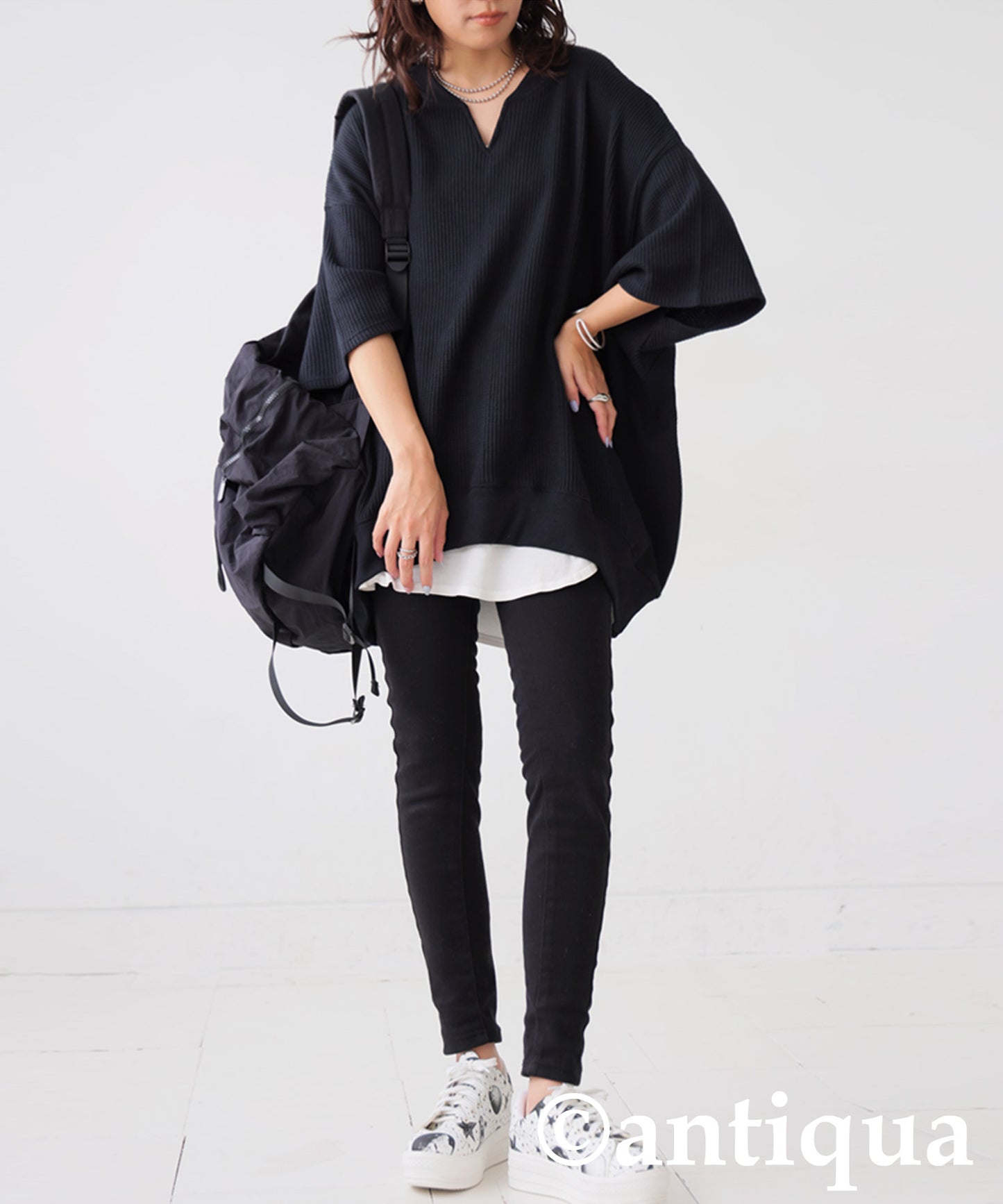 Ladies Kaftan Collar Top