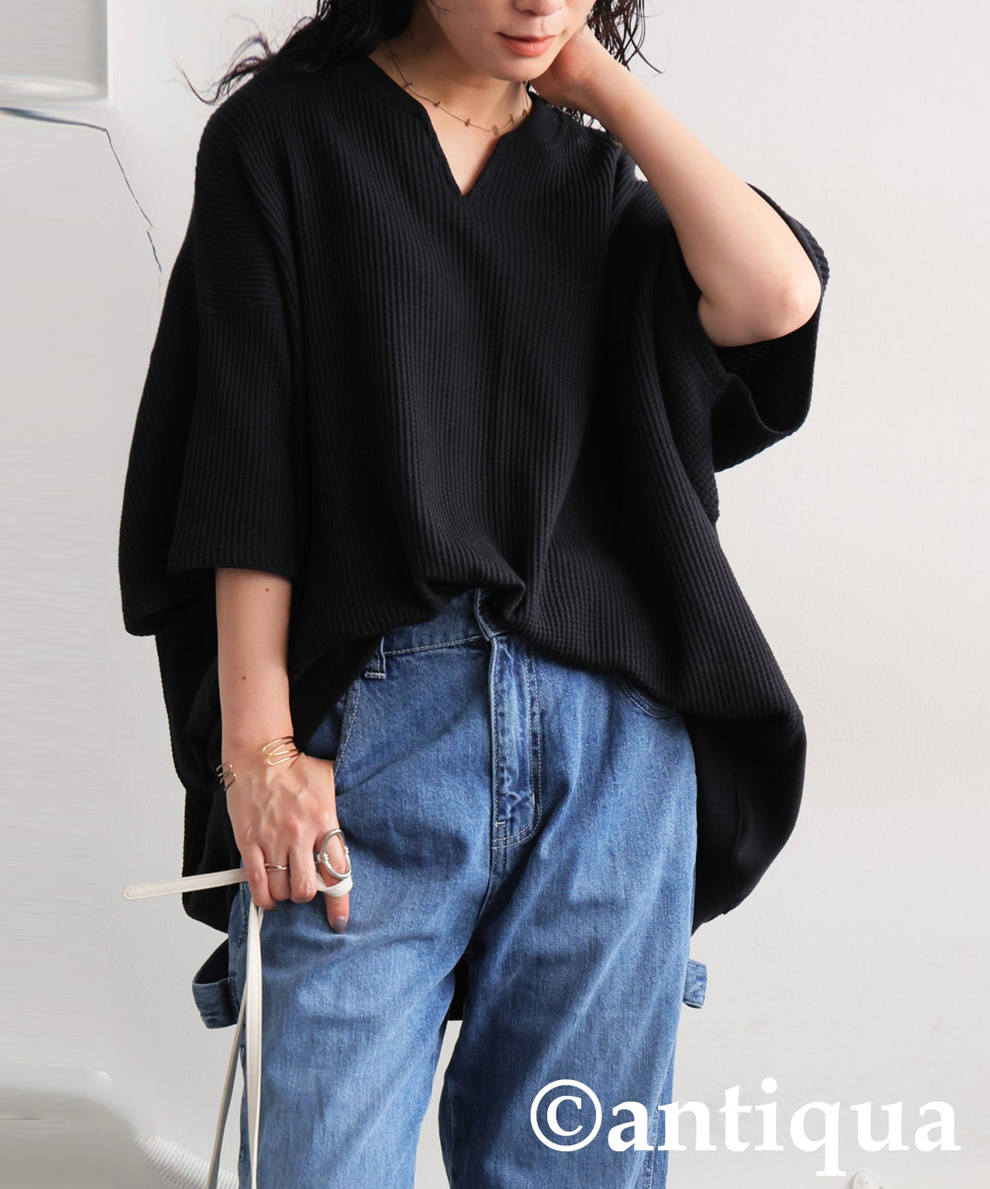 Ladies Kaftan Collar Top