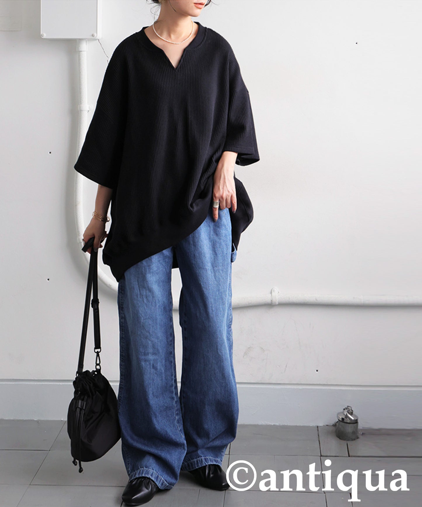 Ladies Kaftan Collar Top