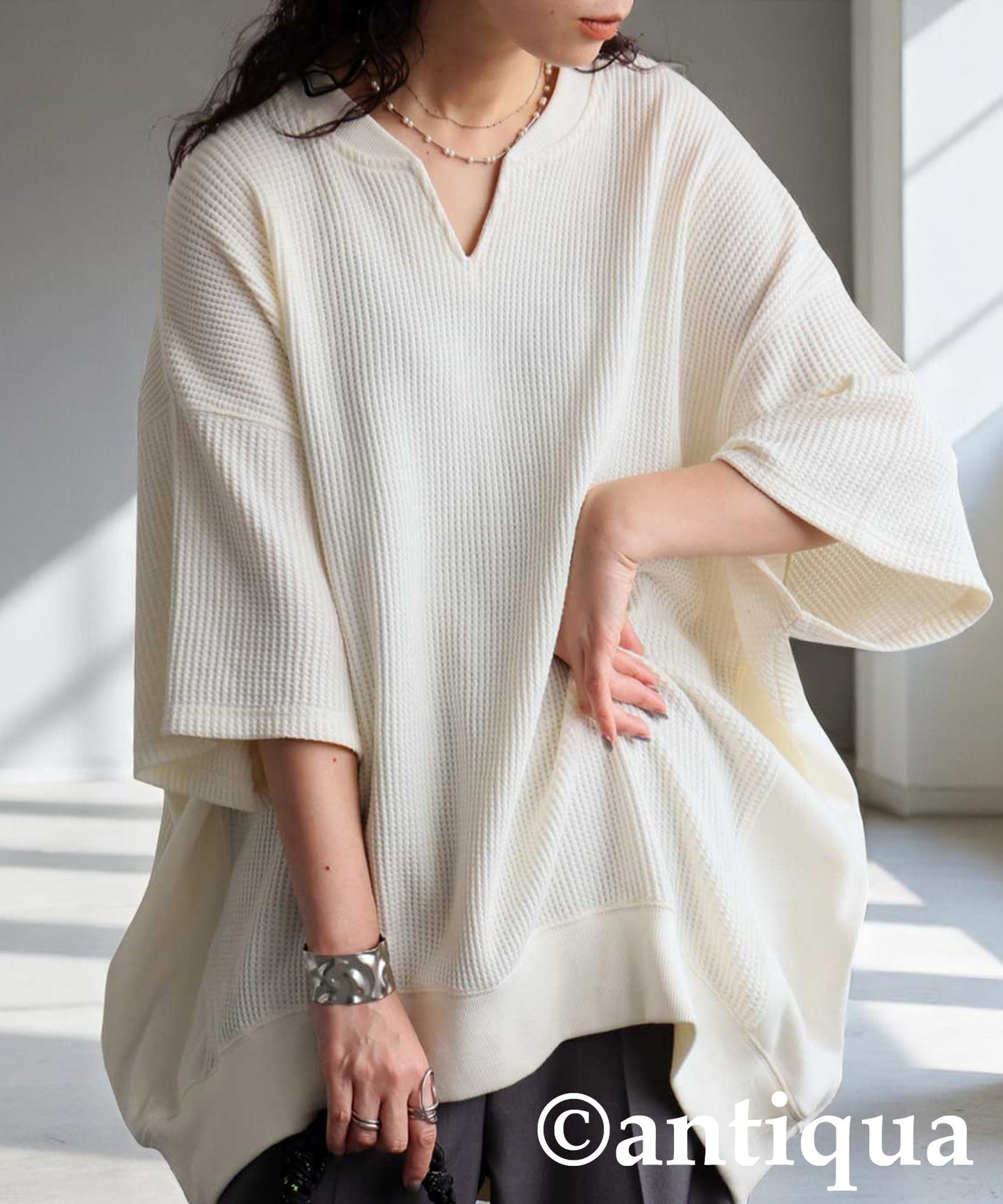 Ladies Kaftan Collar Top