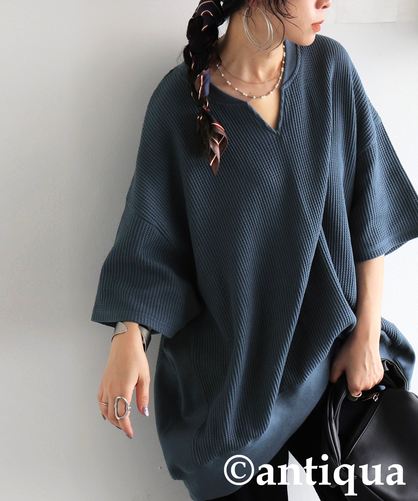 Ladies Kaftan Collar Top