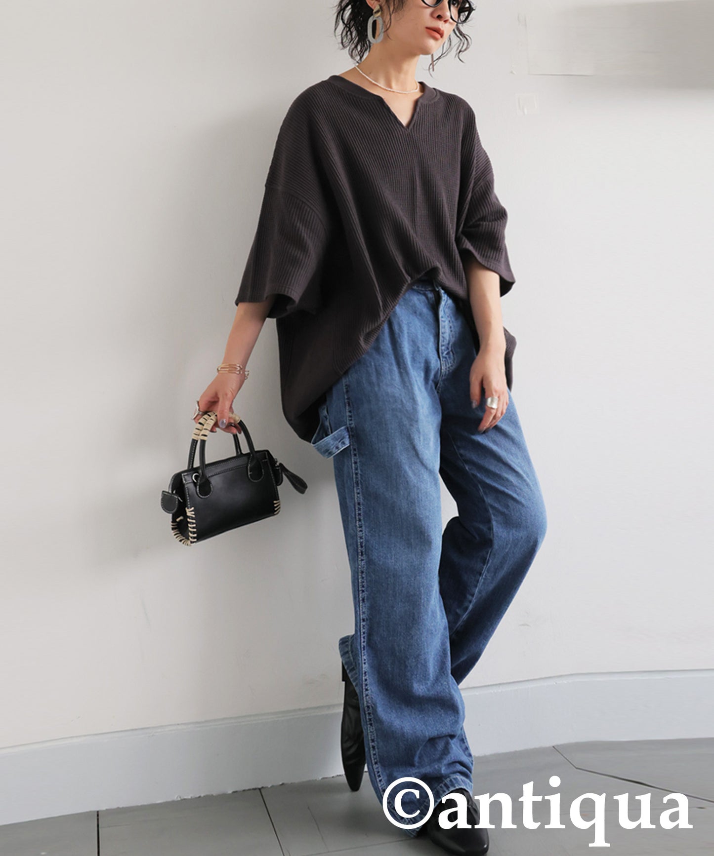 Ladies Kaftan Collar Top