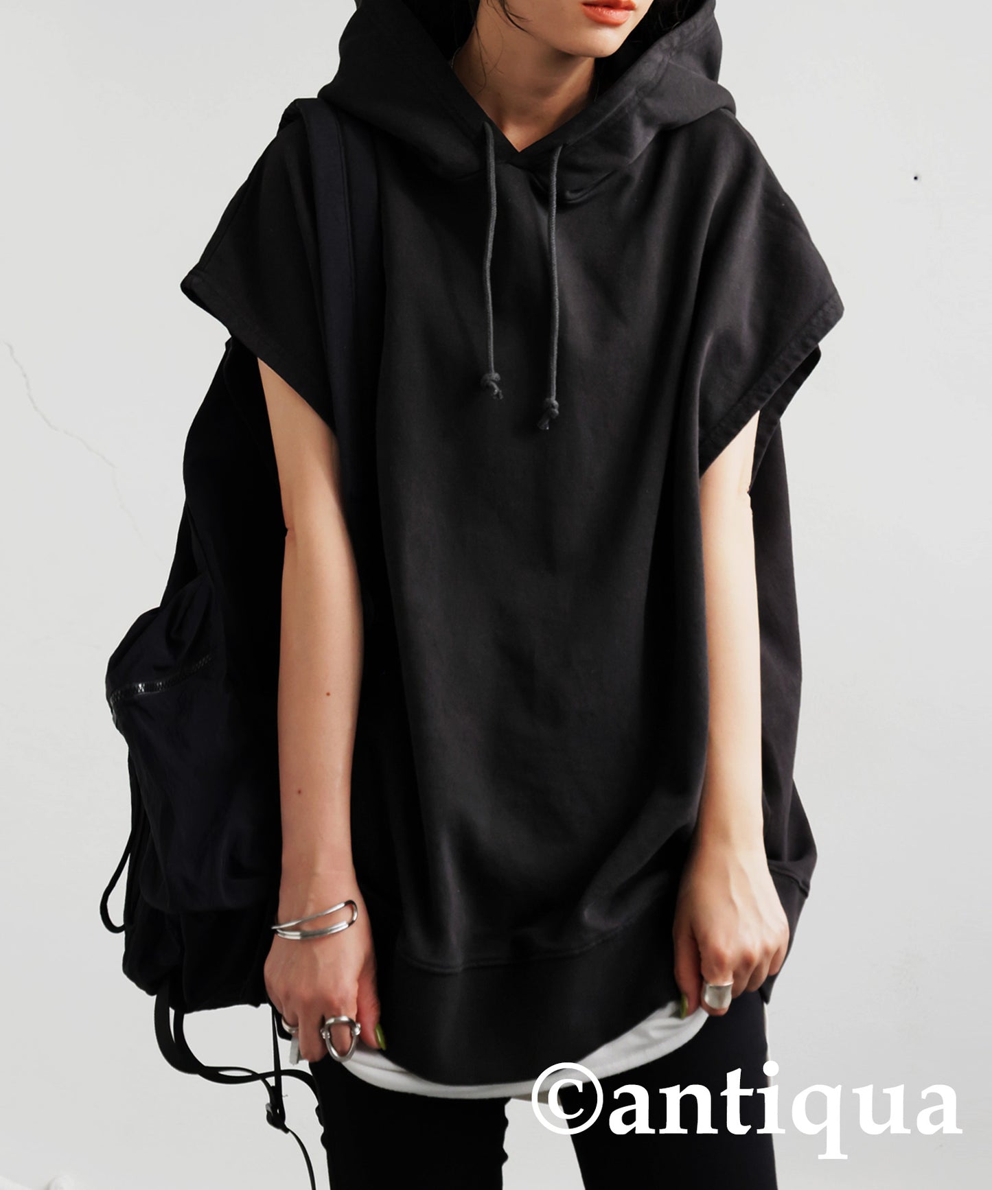 Ladies Sleeveless Fleece Hoodie