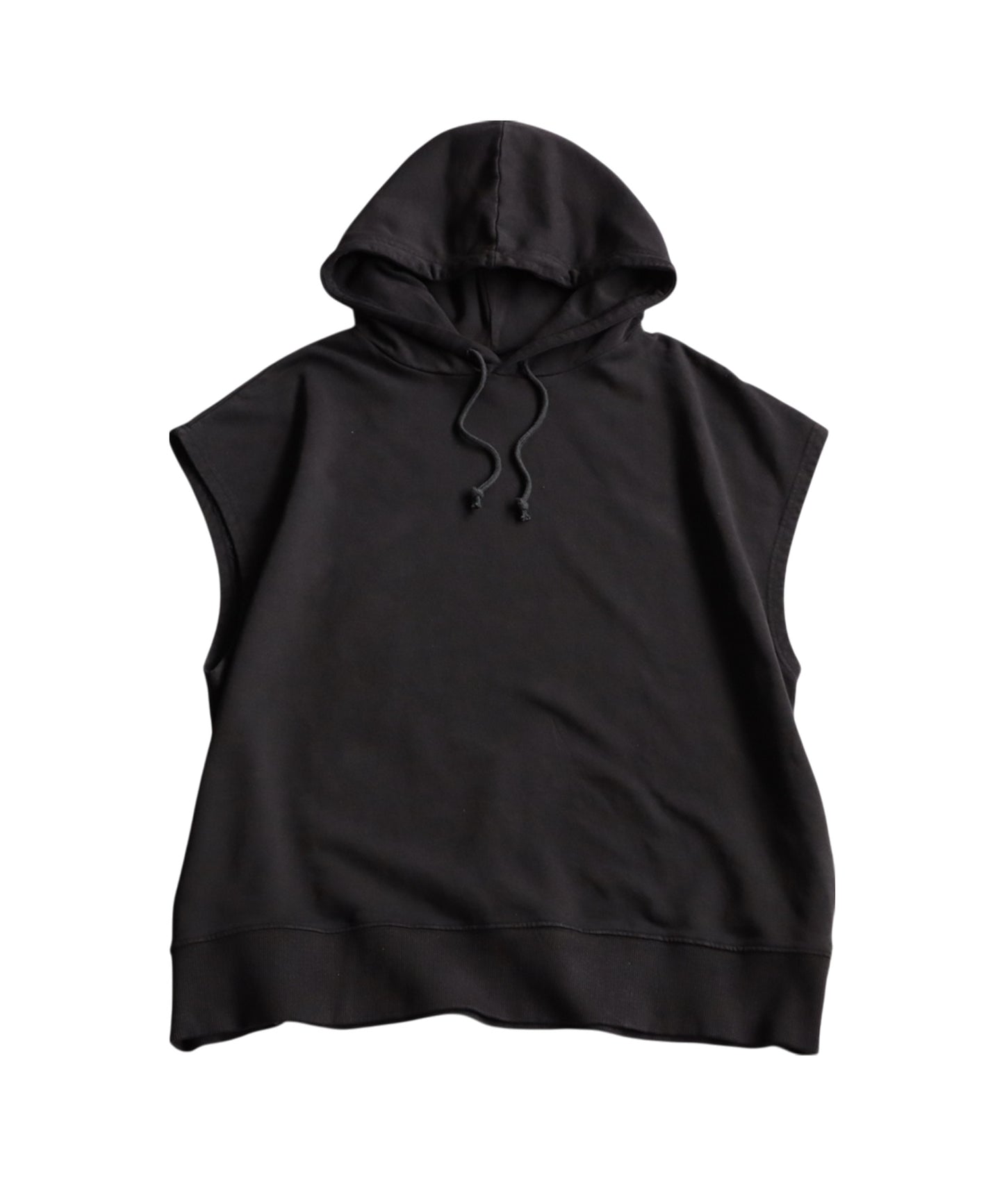 Ladies Sleeveless Fleece Hoodie