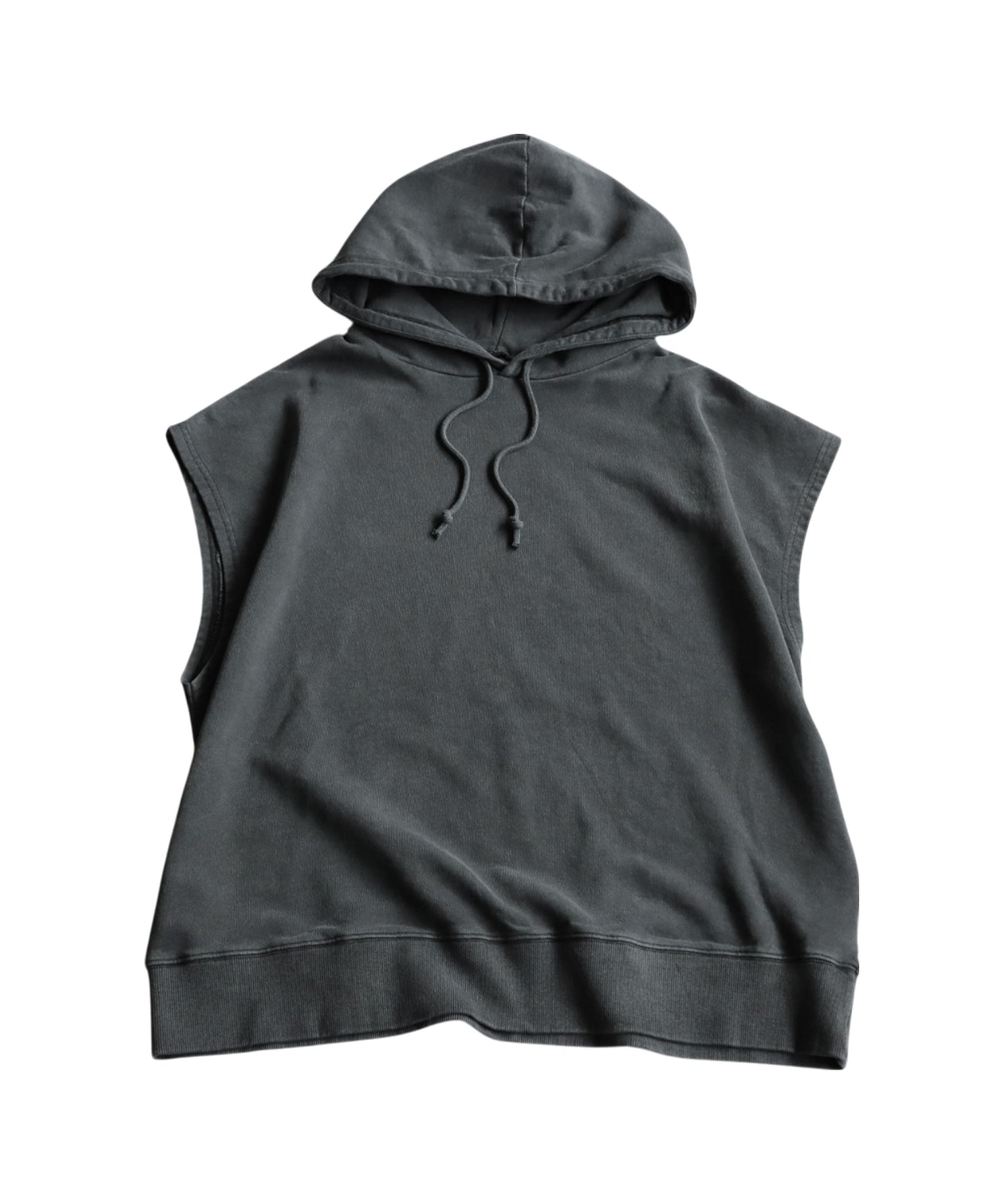 Ladies Sleeveless Fleece Hoodie