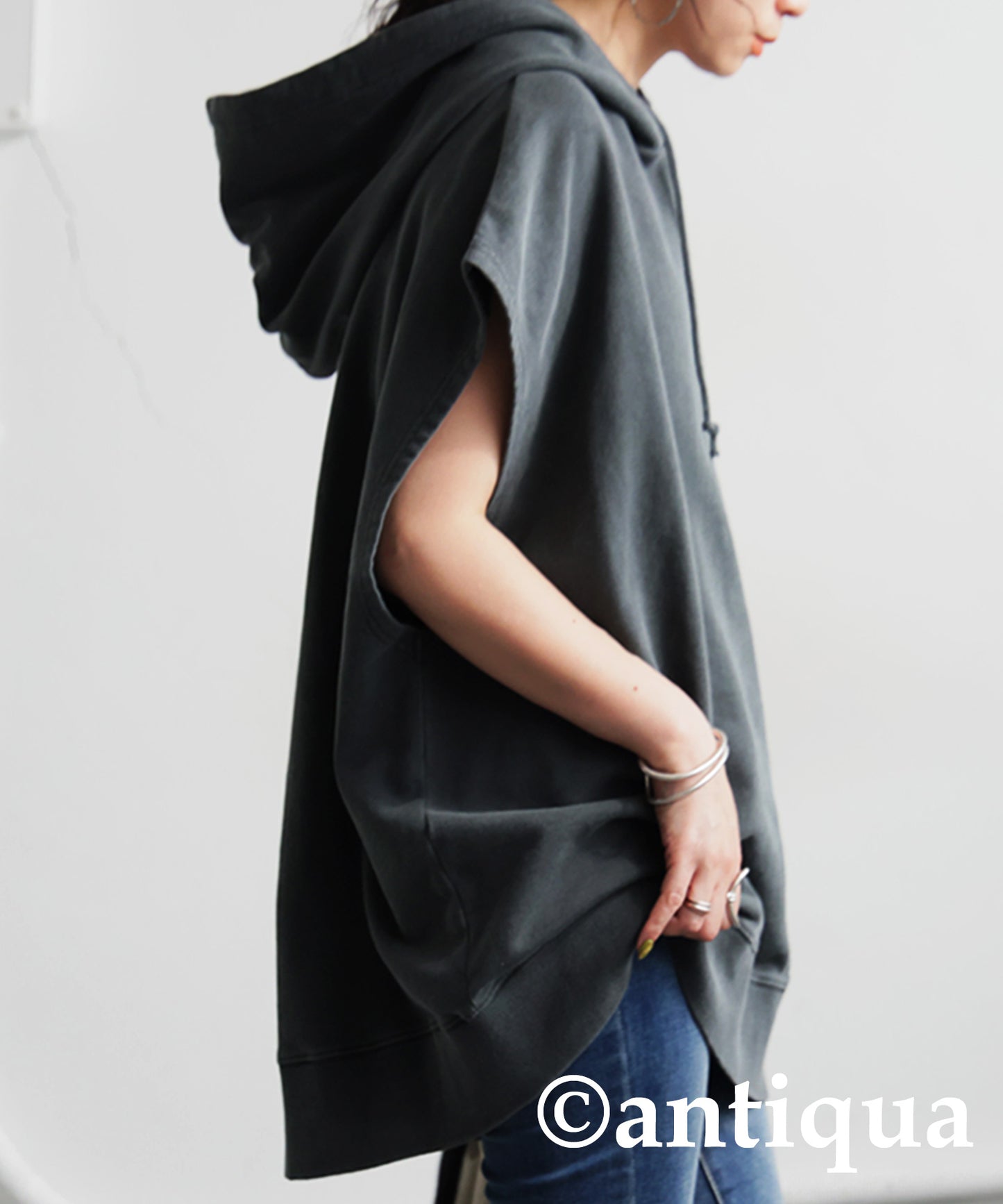 Ladies Sleeveless Fleece Hoodie