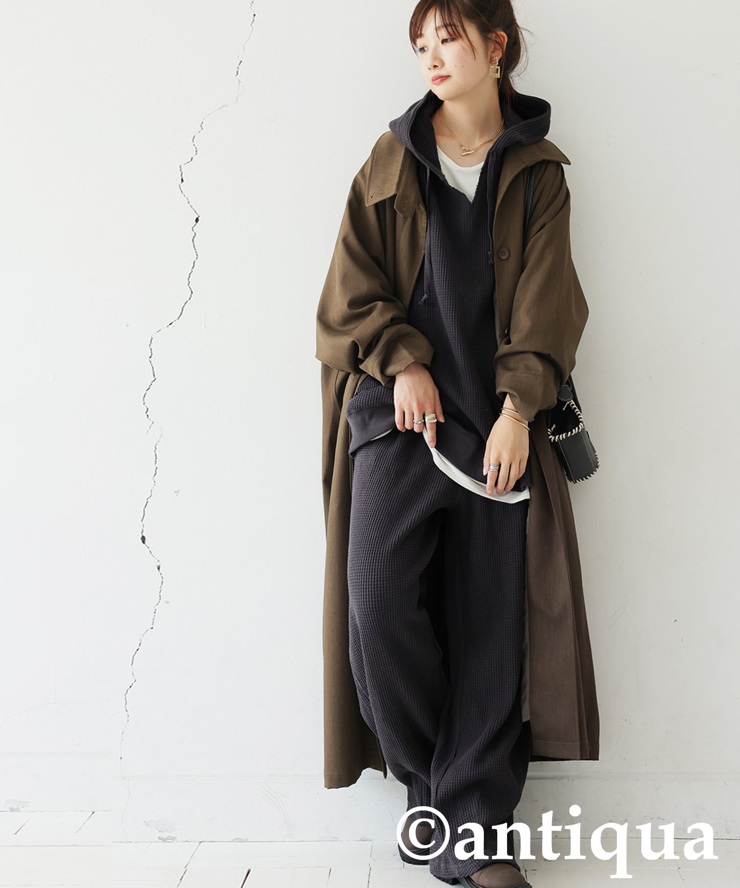 Waffle Wide Pants Ladies