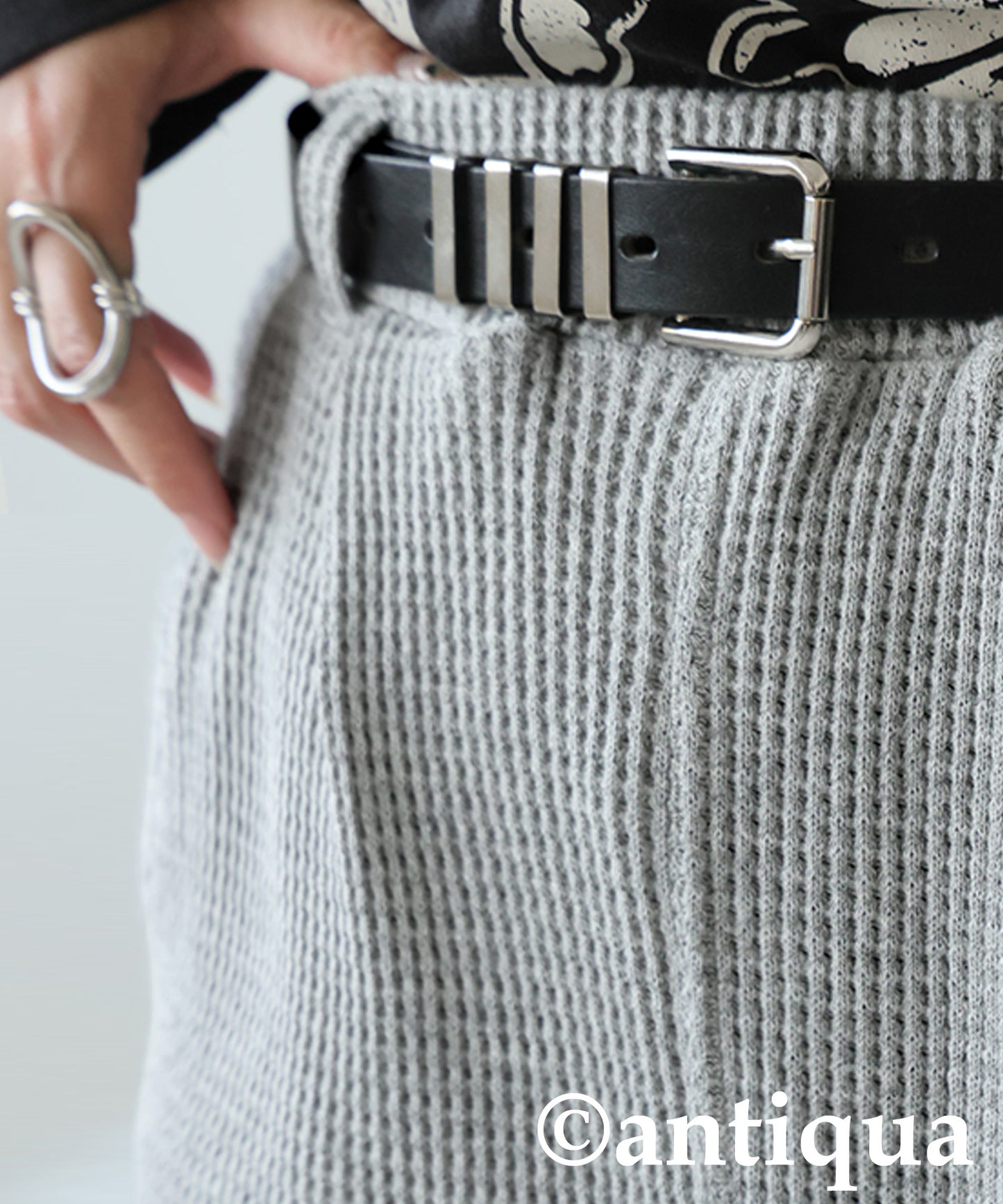 Waffle Wide Pants Ladies