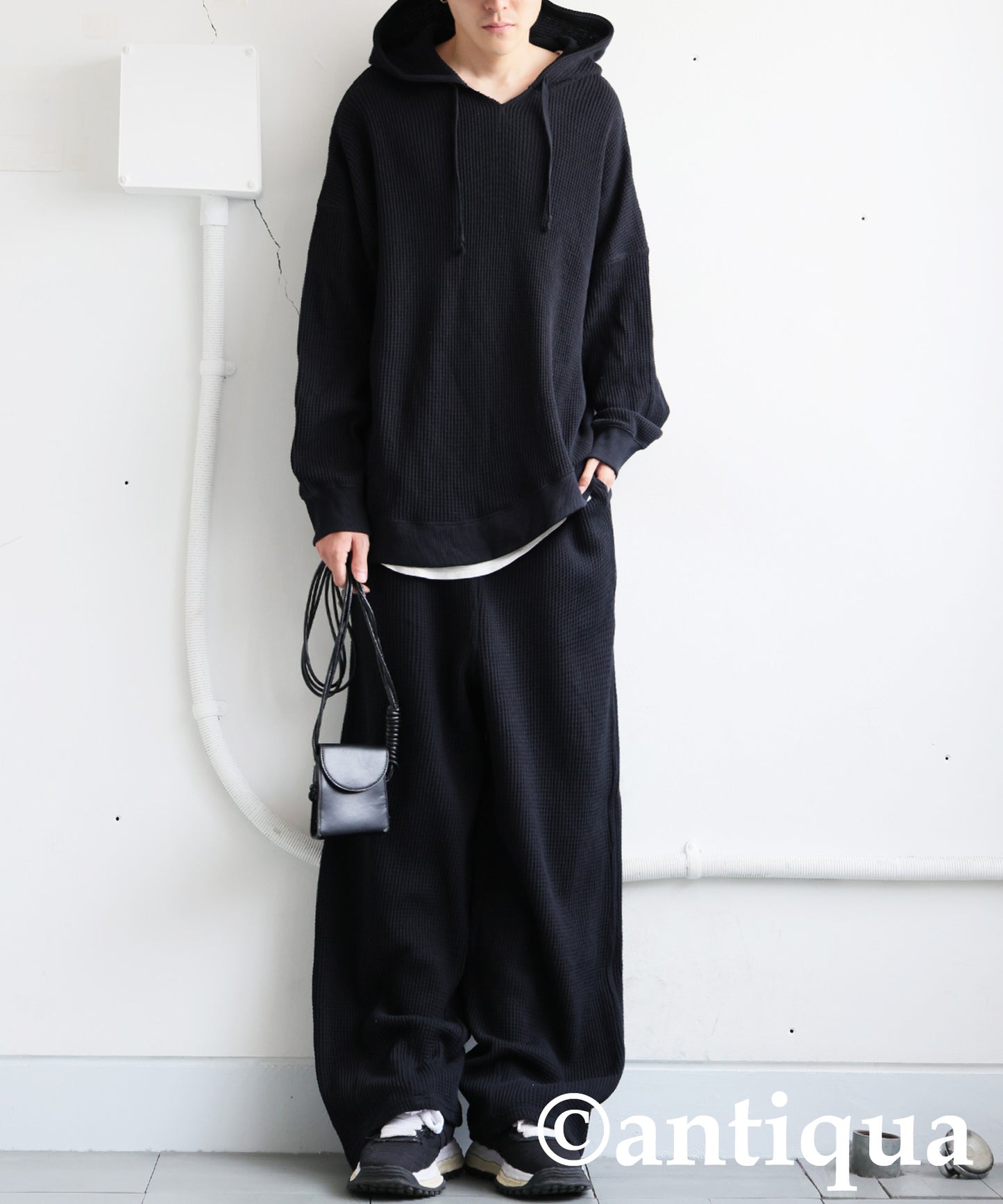 Waffle Wide Pants Men's