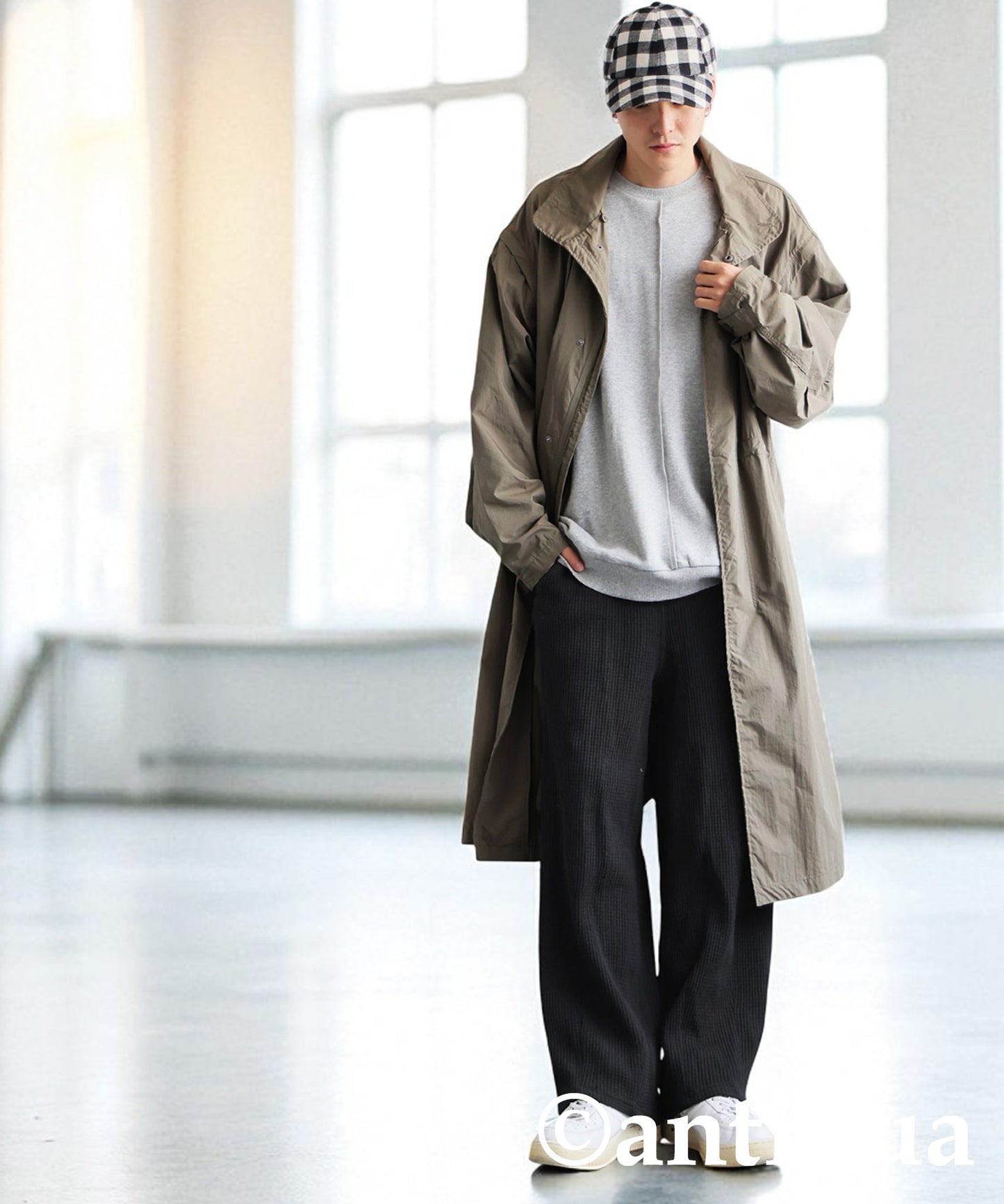 Waffle Wide Pants Men's