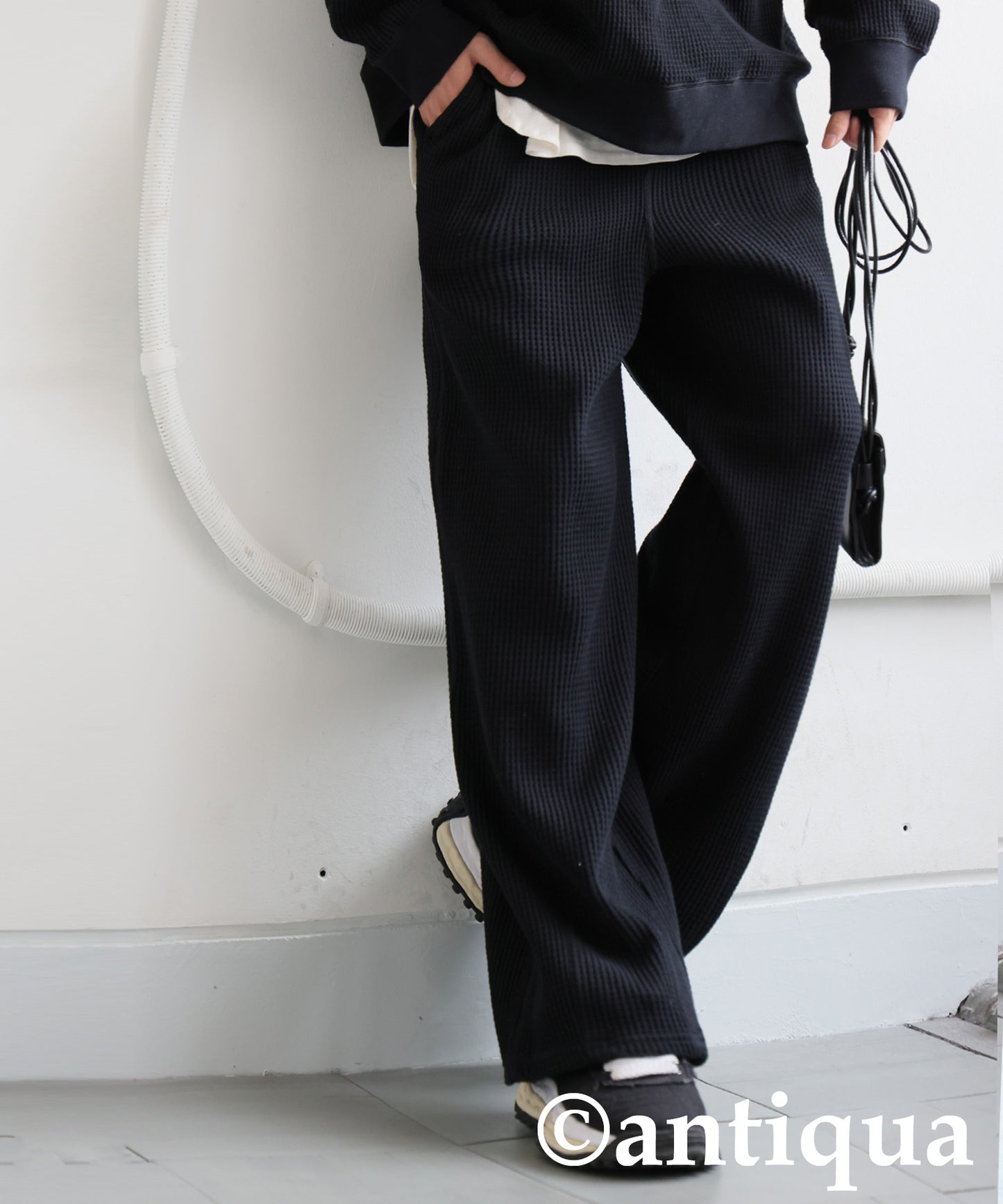 Waffle Wide Pants Men's