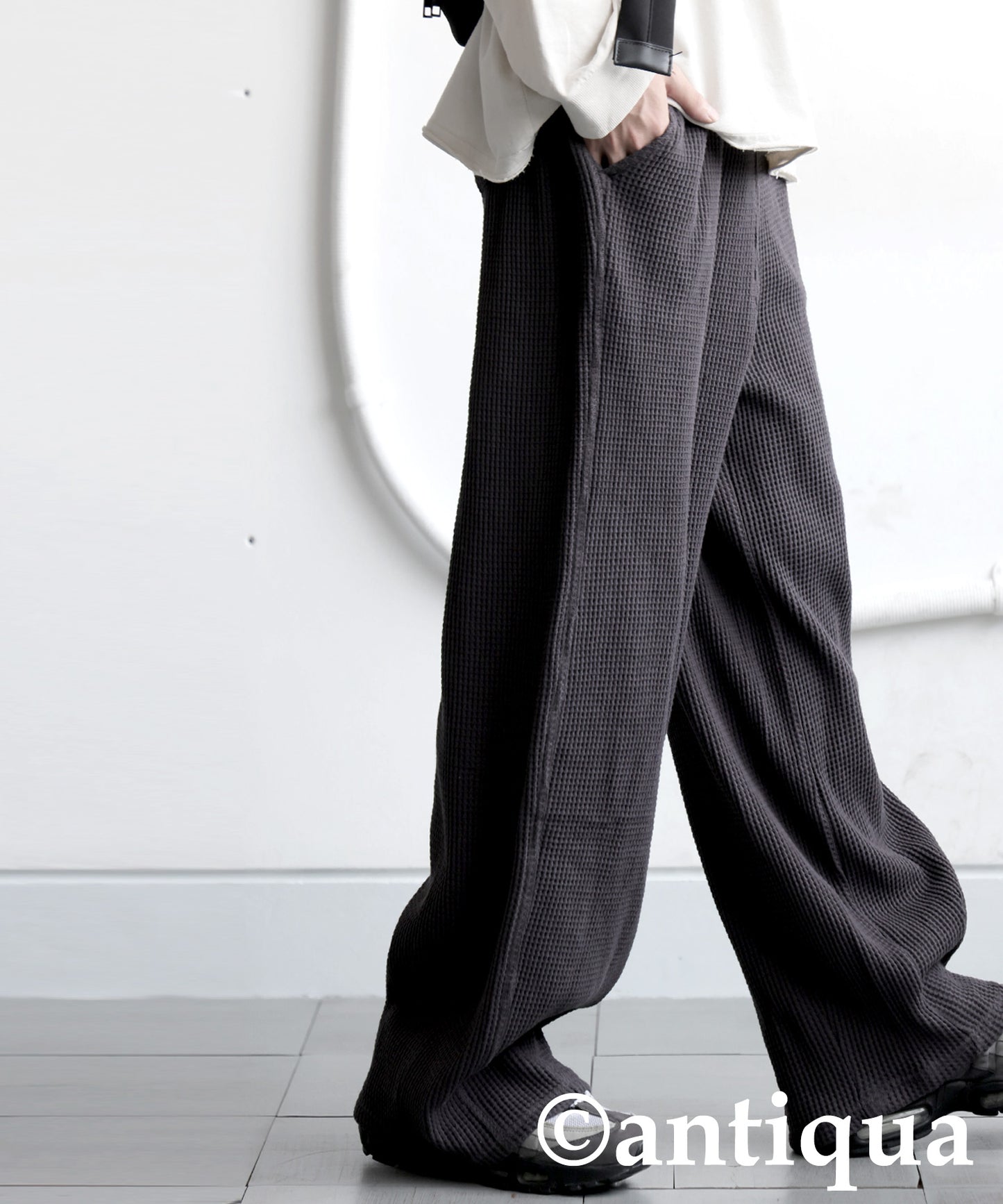 Waffle Wide Pants Men's