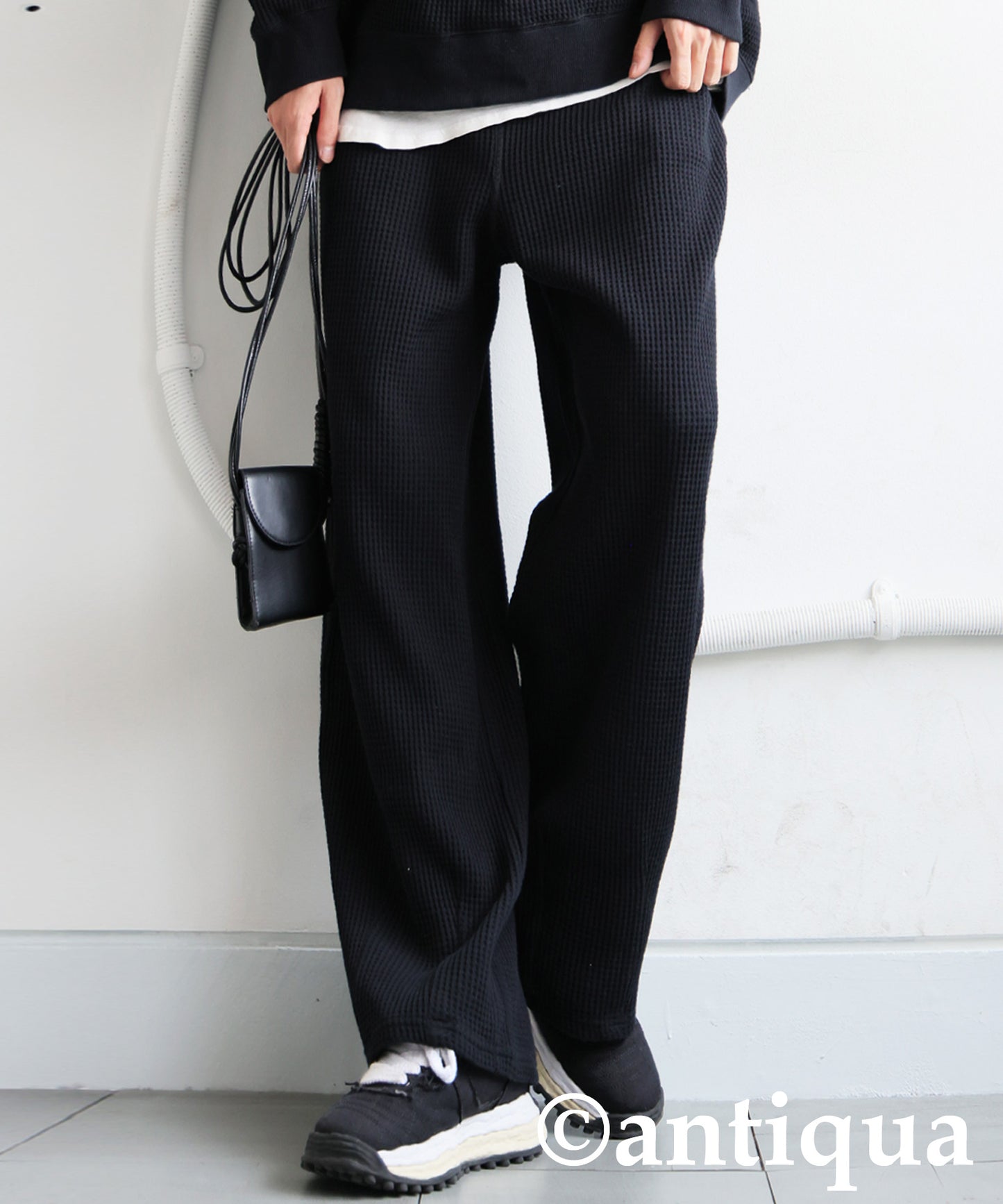 Waffle Wide Pants Men's