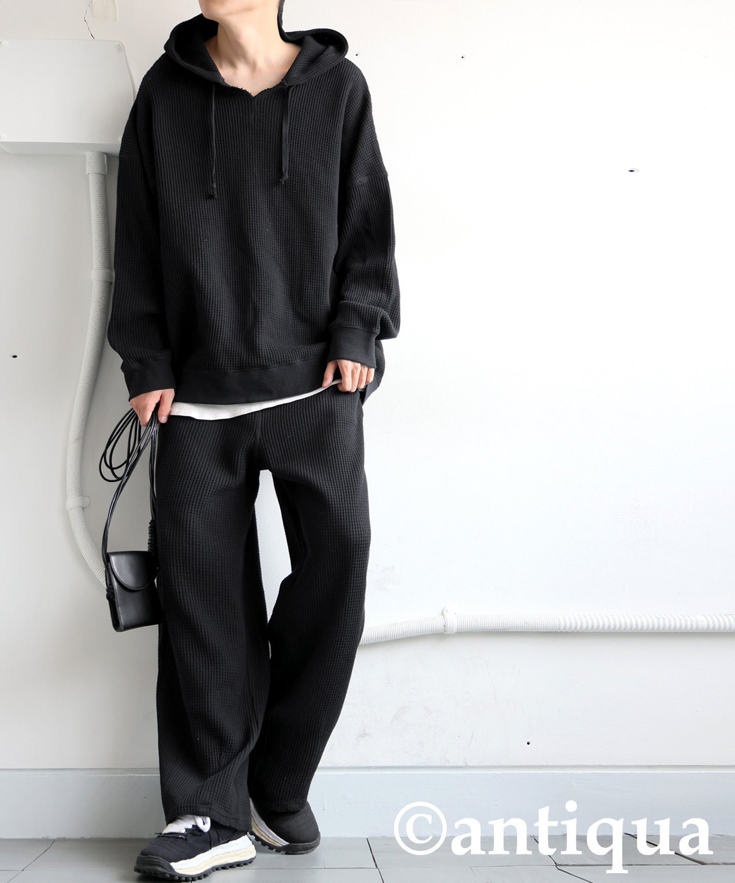 Waffle Wide Pants Men's