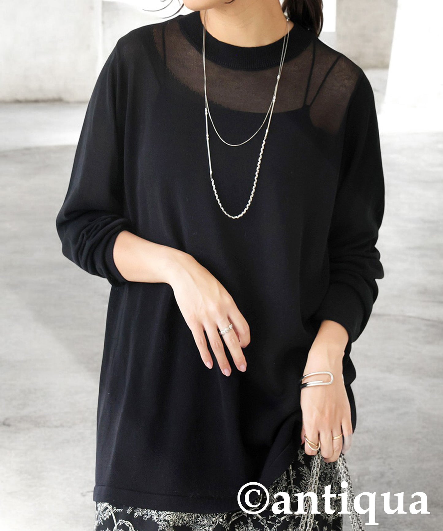 Ladies Sheer Knit Tops