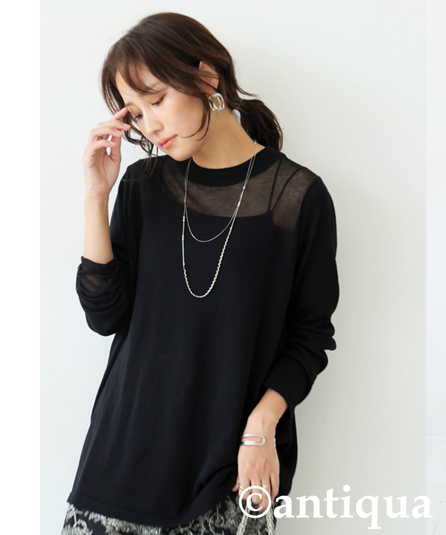 Ladies Sheer Knit Tops