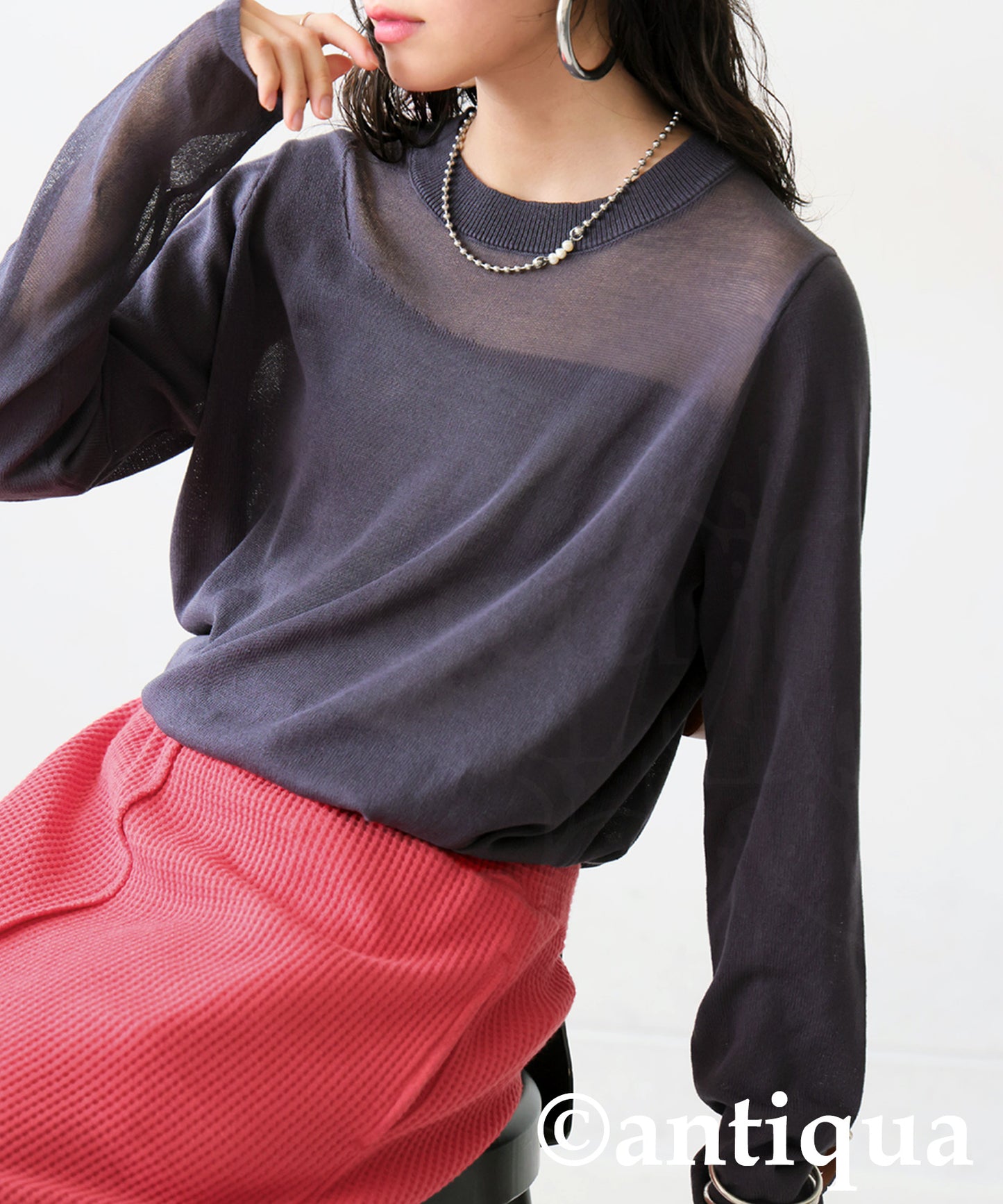 Ladies Sheer Knit Tops