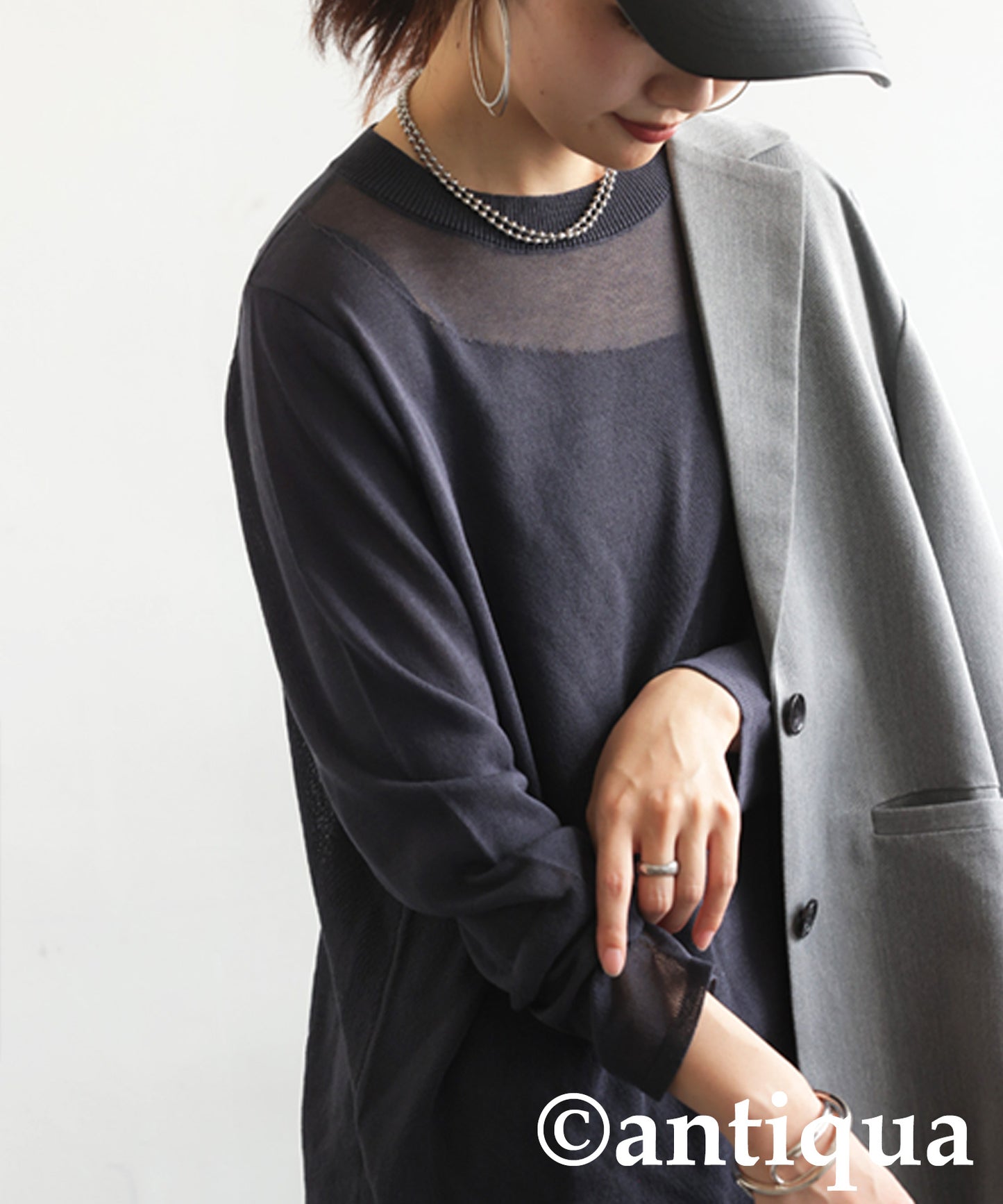 Ladies Sheer Knit Tops