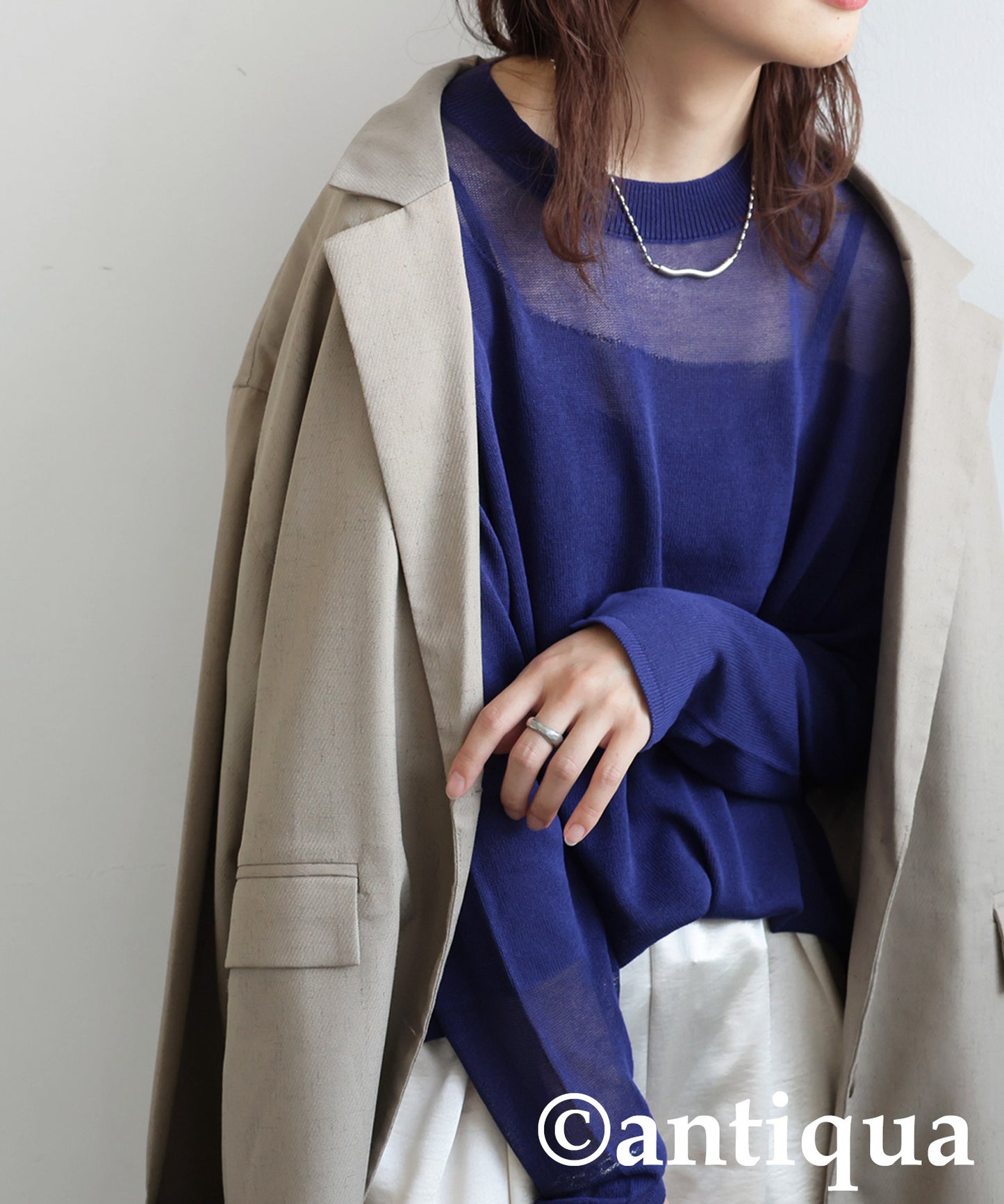 Ladies Sheer Knit Tops