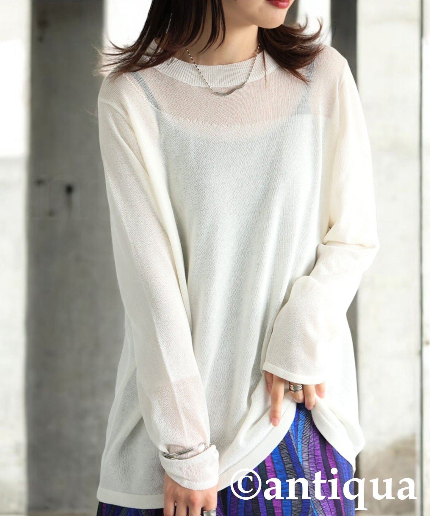 Ladies Sheer Knit Tops