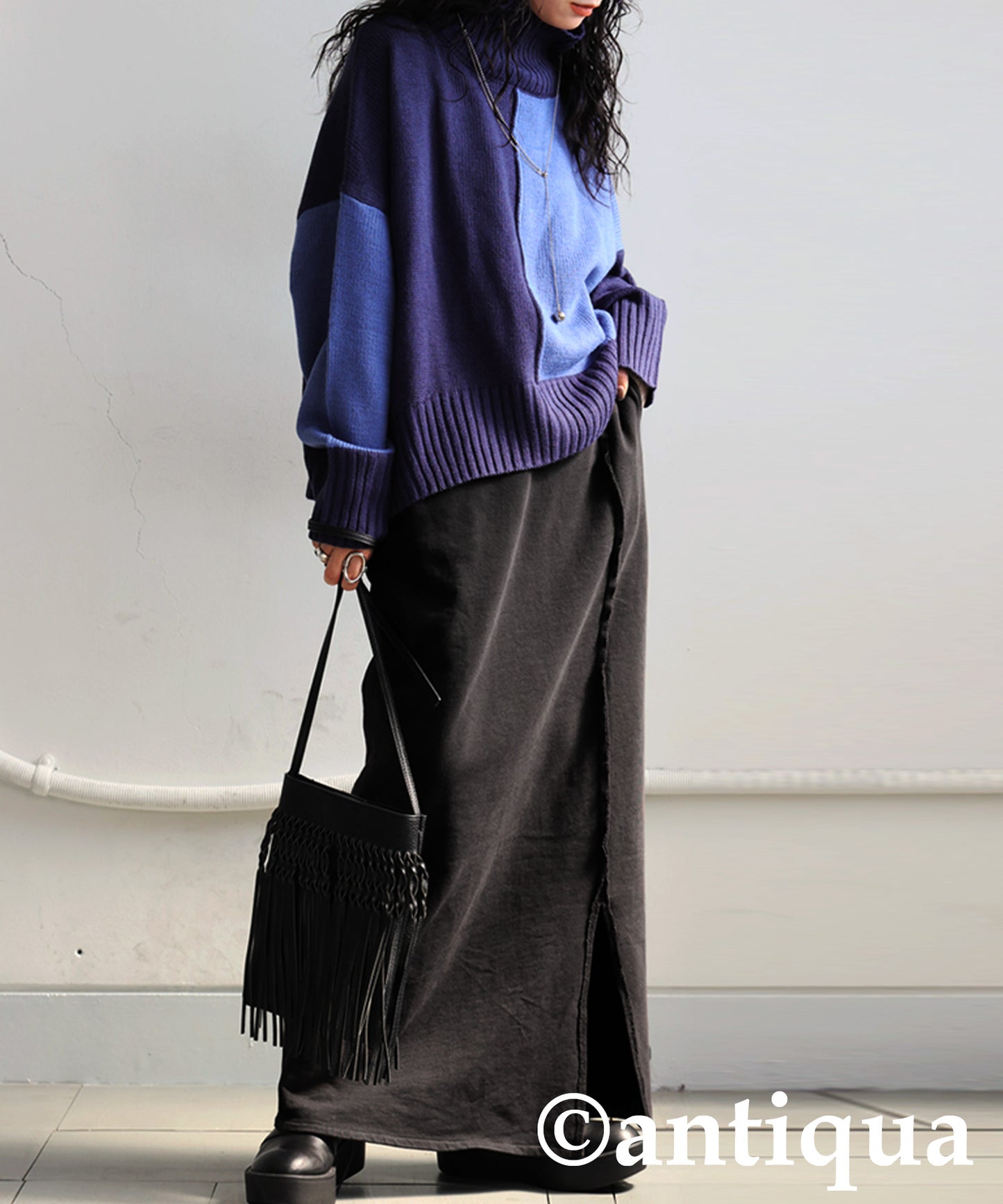 Pigment-Dyed Fleece Skirt Ladies