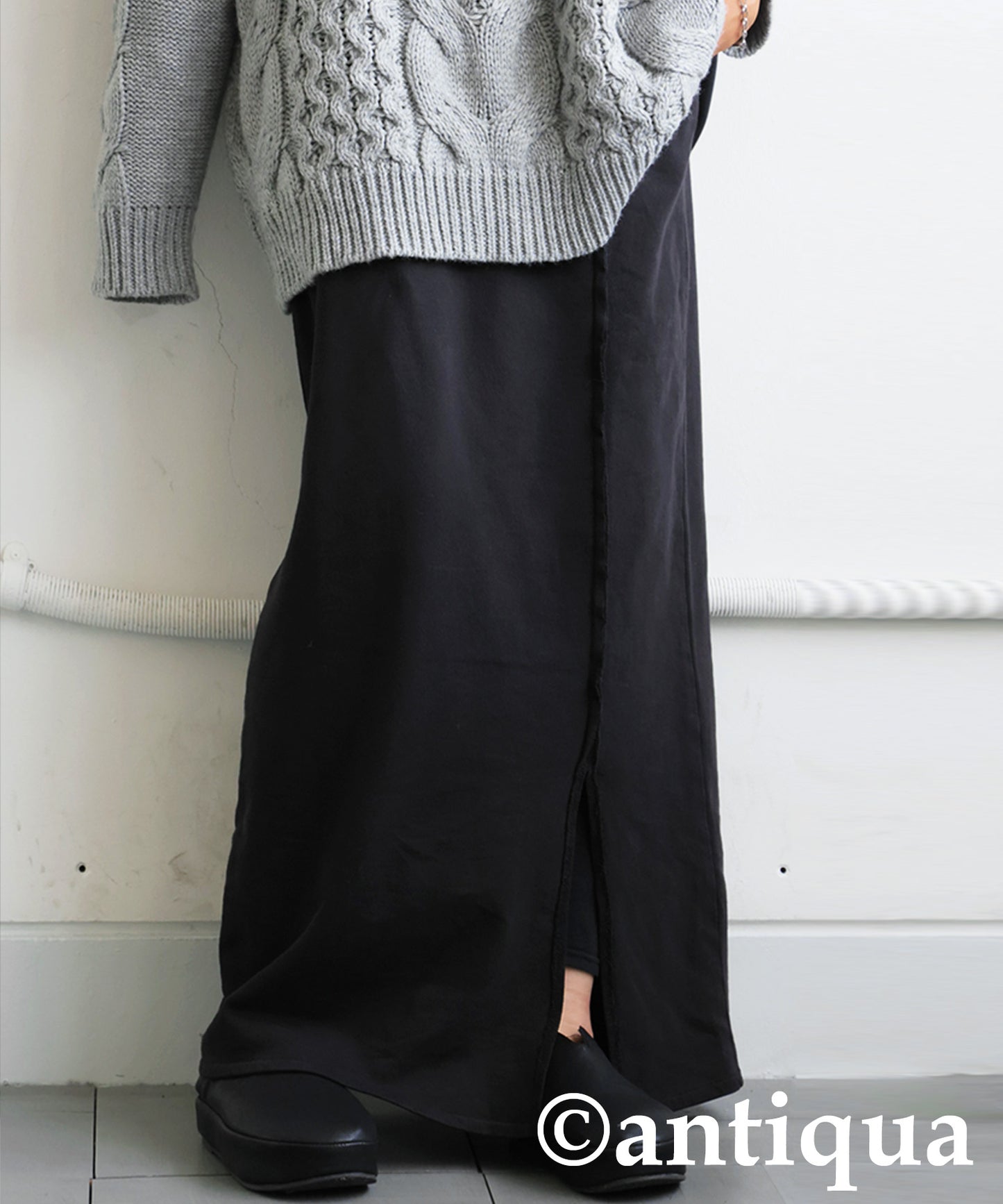 Pigment-Dyed Fleece Skirt Ladies