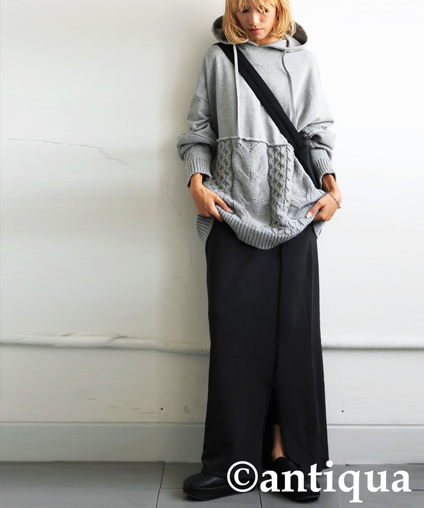 Pigment-Dyed Fleece Skirt Ladies