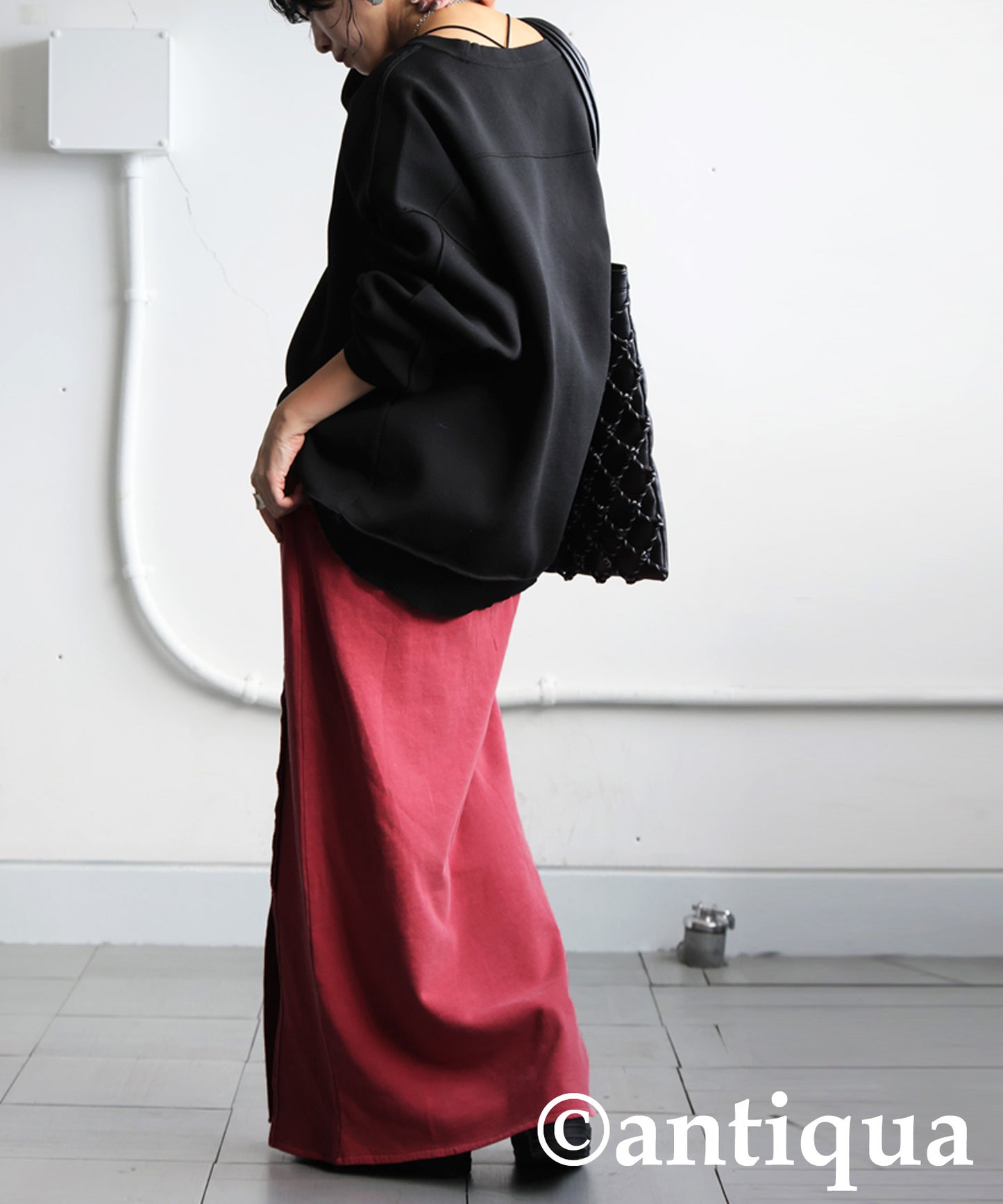 Pigment-Dyed Fleece Skirt Ladies