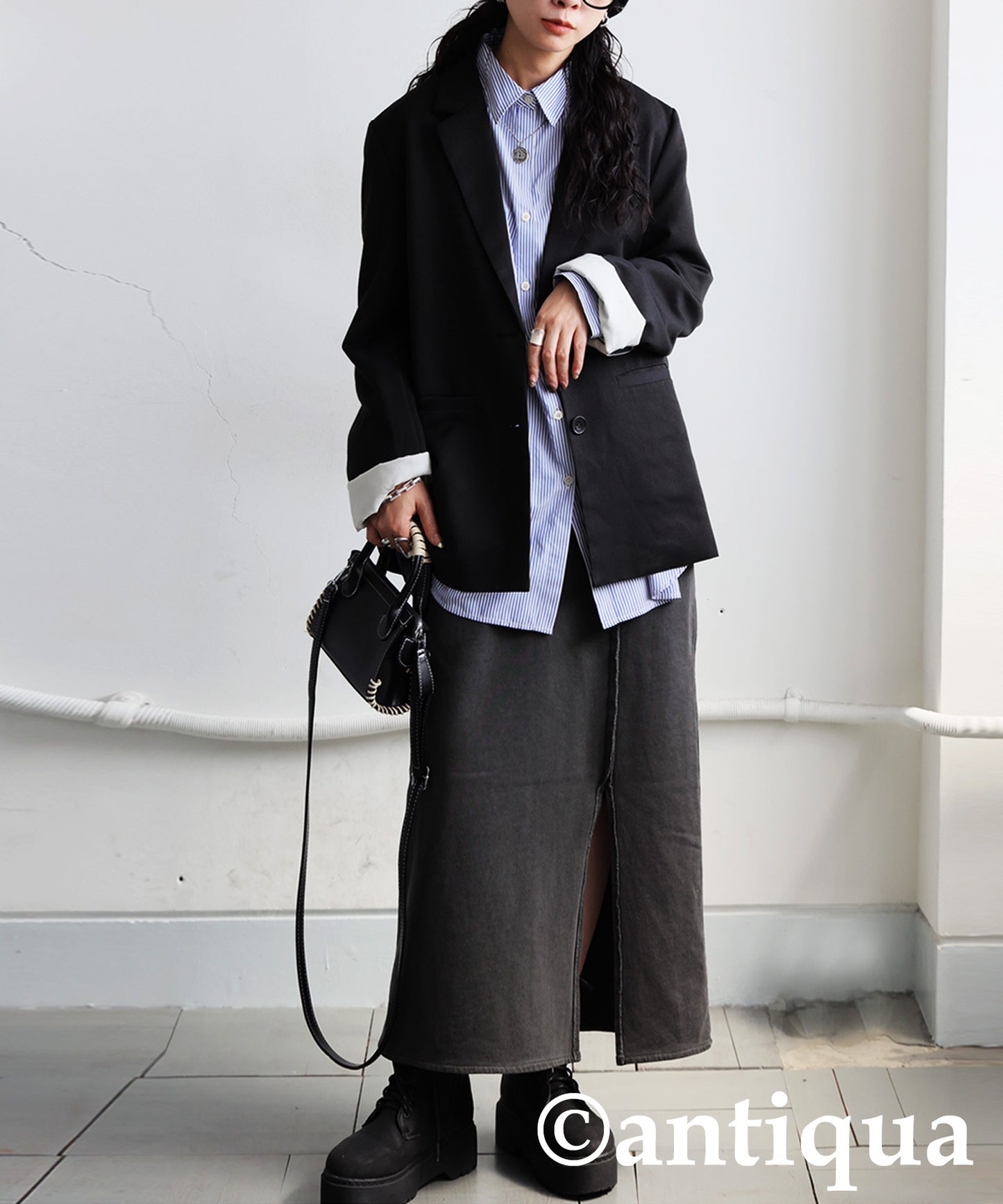 Pigment-Dyed Fleece Skirt Ladies