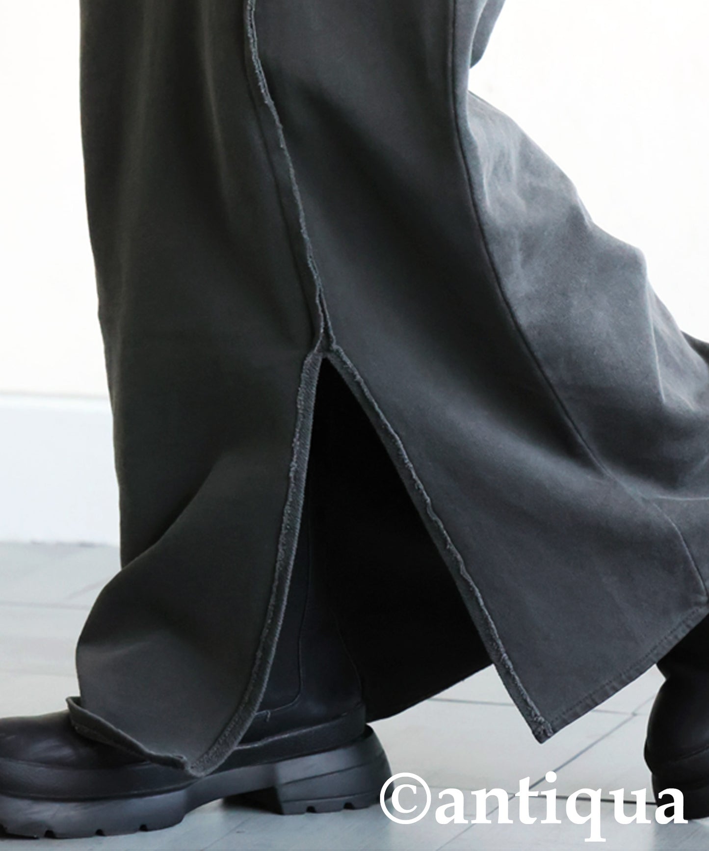 Pigment-Dyed Fleece Skirt Ladies