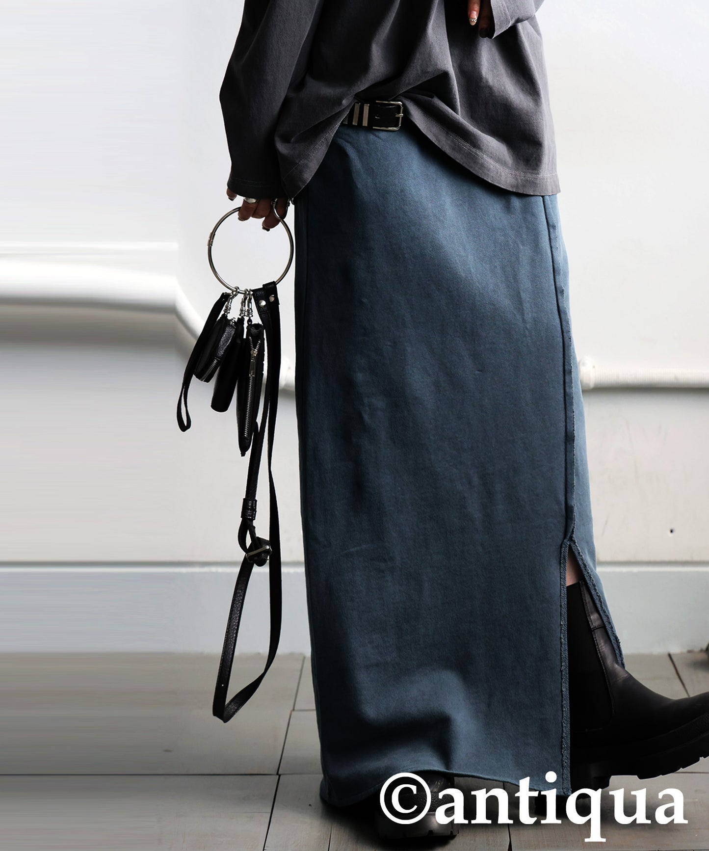 Pigment-Dyed Fleece Skirt Ladies