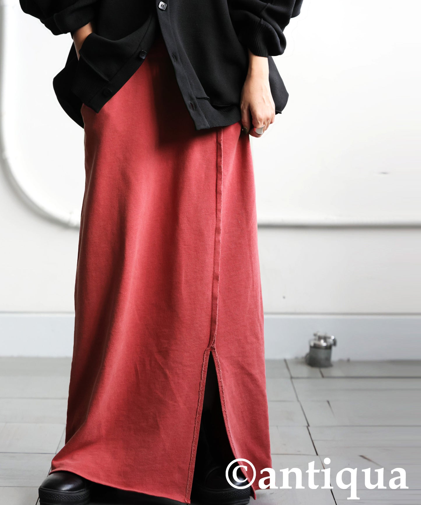 Pigment-Dyed Fleece Skirt Ladies