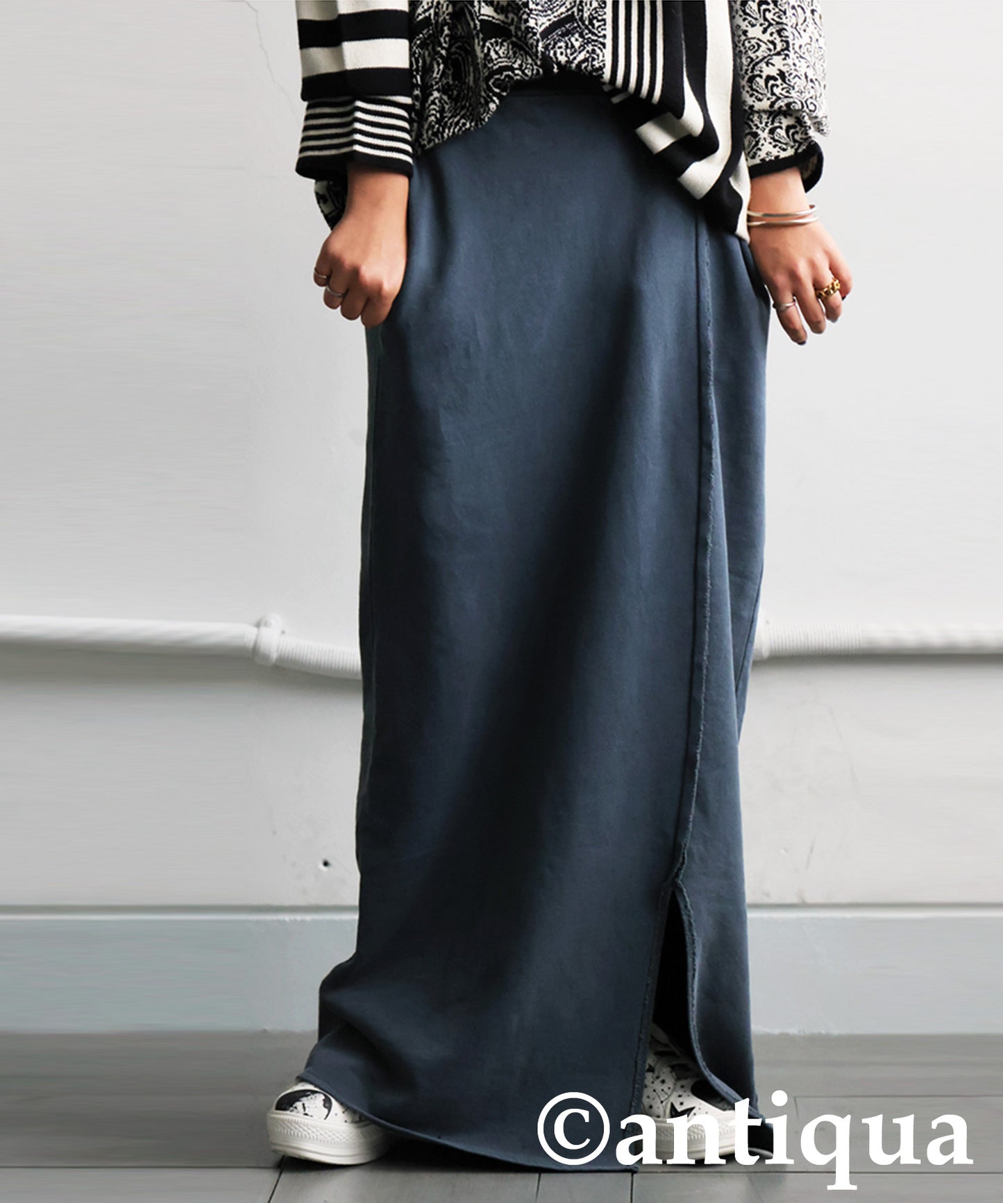 Pigment-Dyed Fleece Skirt Ladies