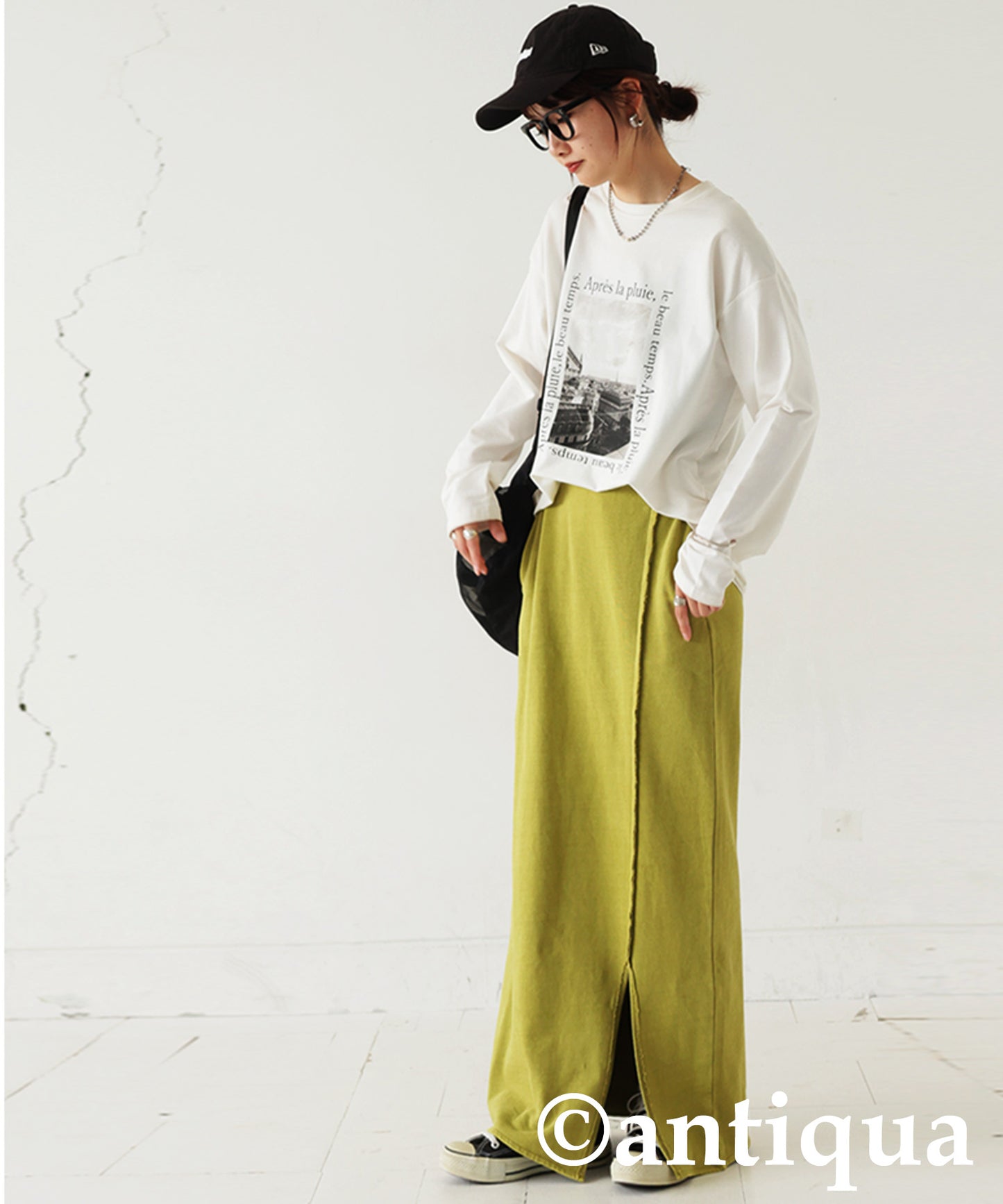 Pigment-Dyed Fleece Skirt Ladies